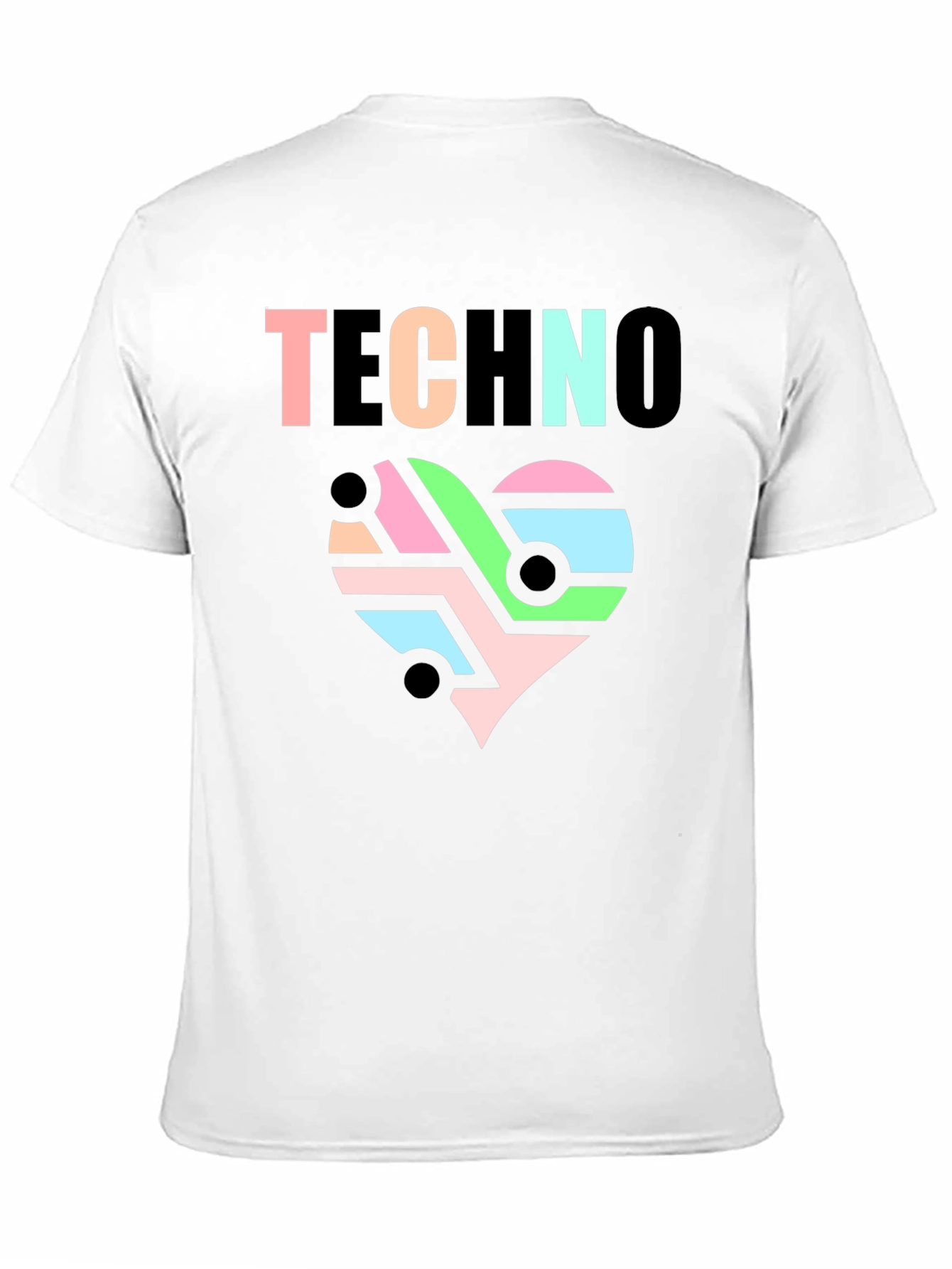 Techno Heartbeat Graphic T-Shirt - Cool EDM Rave Tee