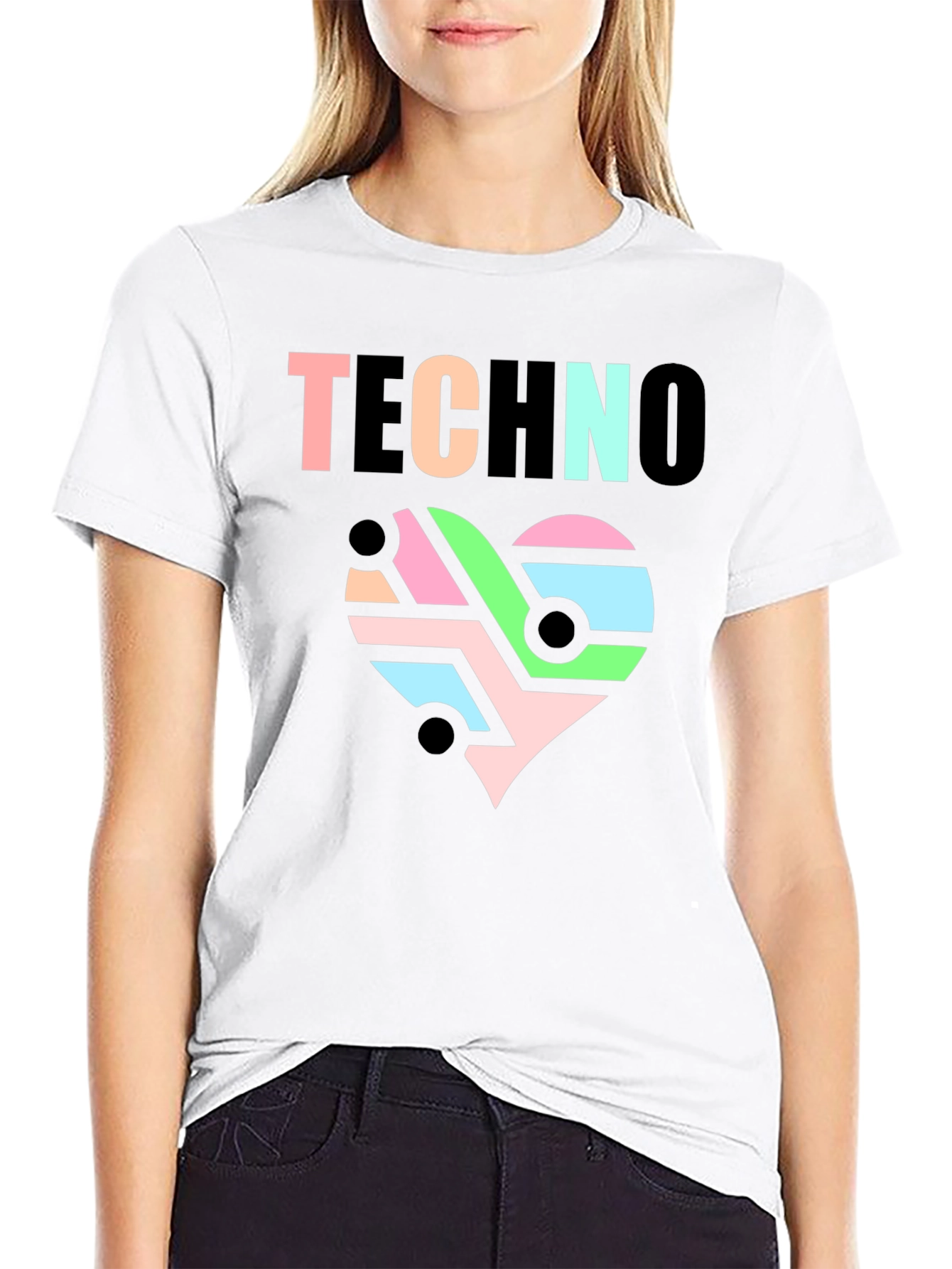 Techno Heartbeat Graphic T-Shirt - Cool EDM Rave Tee