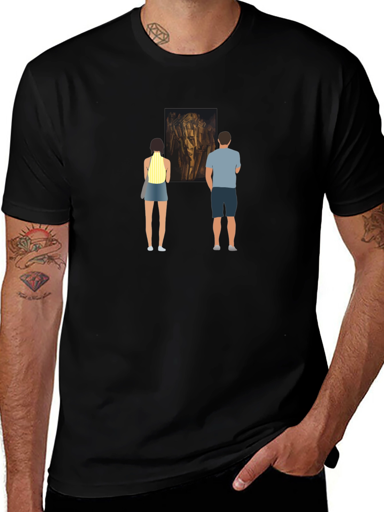 Art Lovers Tee: Museum Visit Design