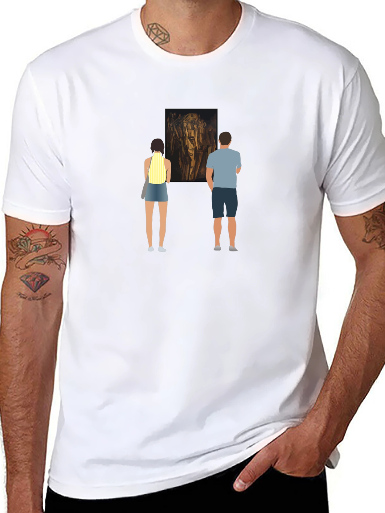 Art Lovers Tee: Museum Visit Design