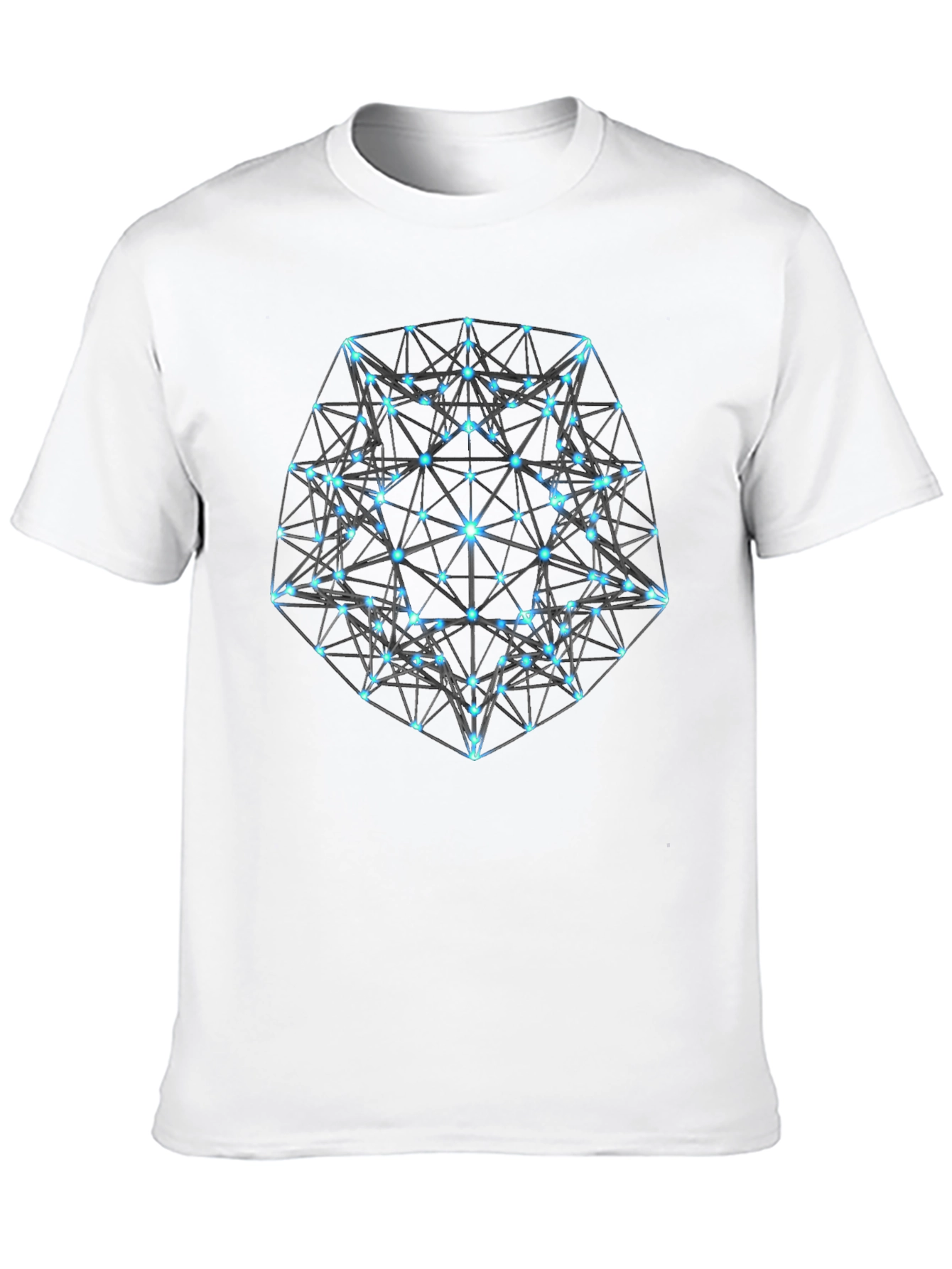 Geometric Black T-Shirt: Modern Minimalist Design
