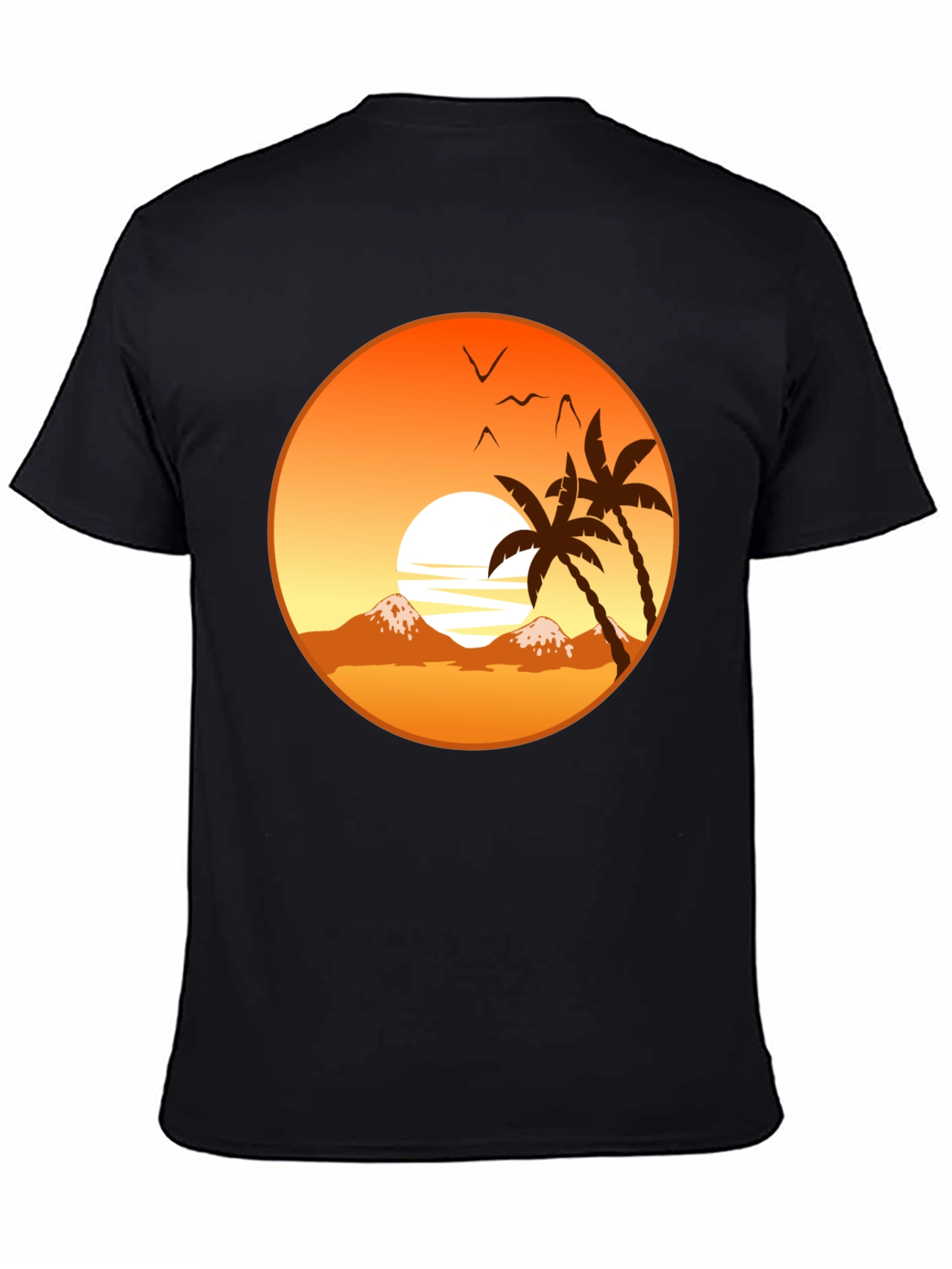 Sunset Palm Tree Graphic T-Shirt