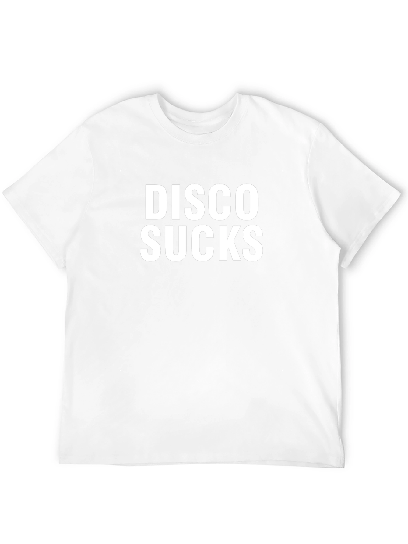 Disco Sucks Graphic T-Shirt - Black Cotton Tee