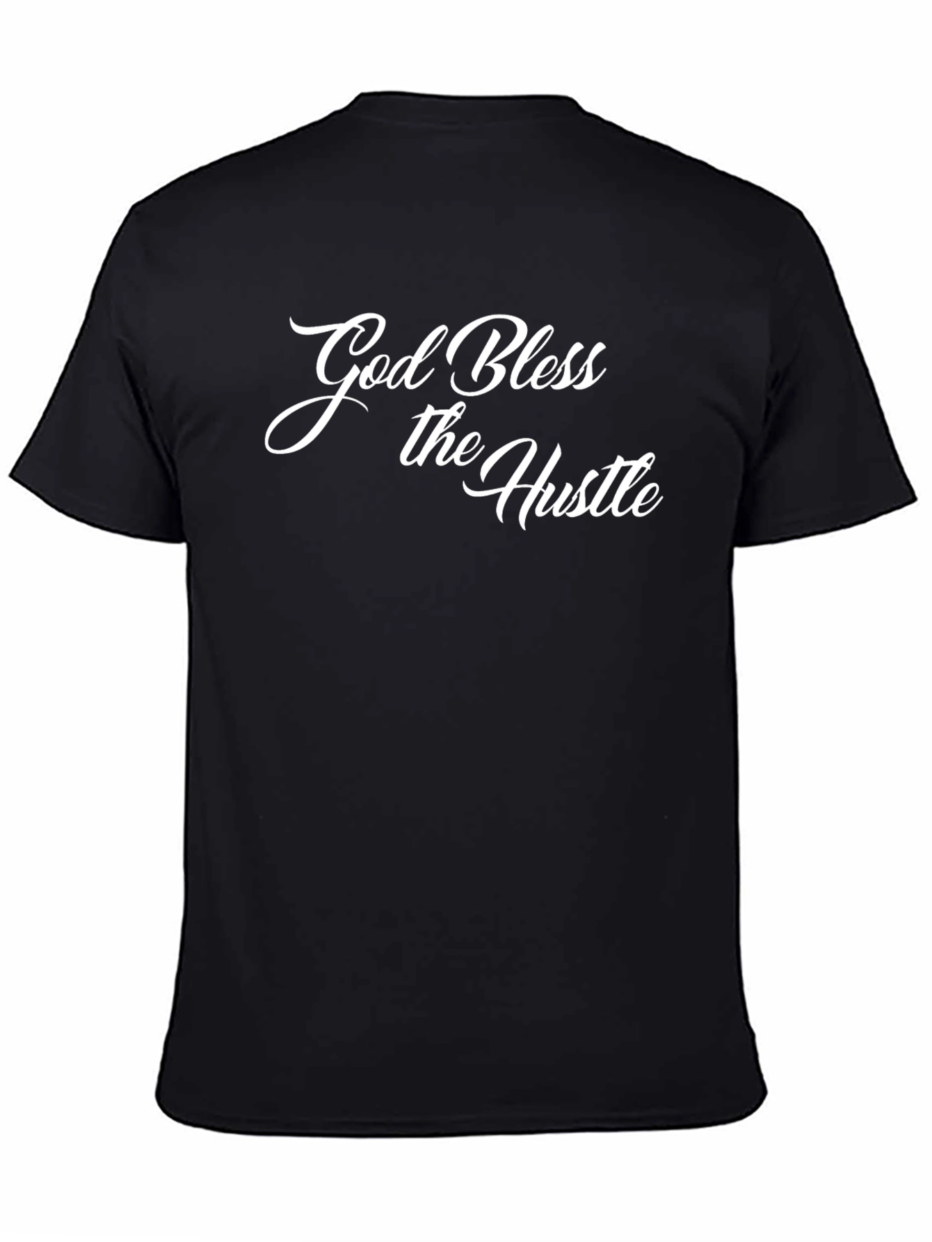 God Bless the Hustle T-Shirt - Stylish Black Tee