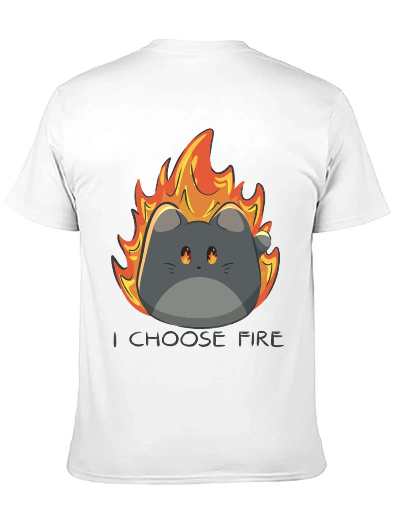 I Choose Fire Cat Graphic T-Shirt