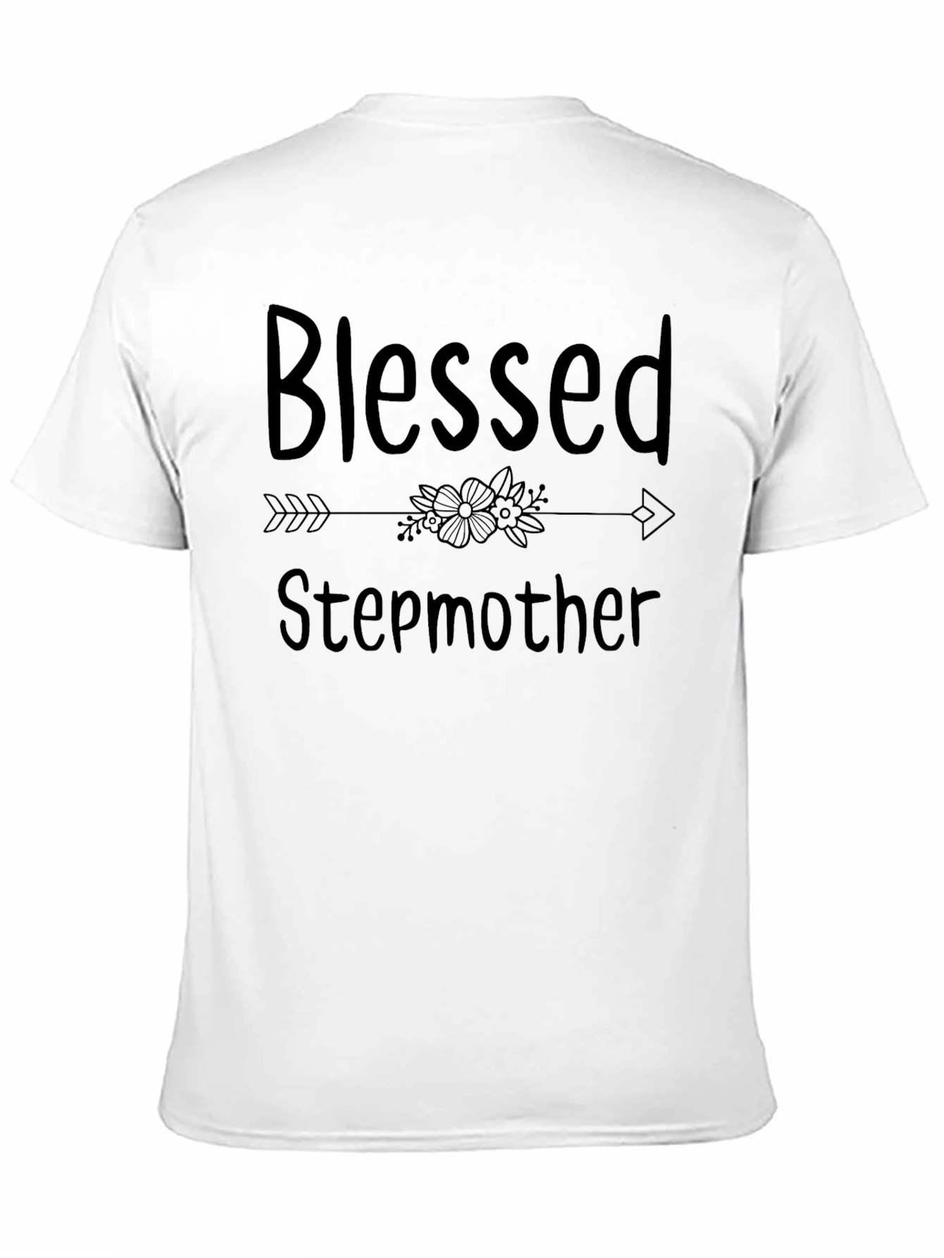 Blessed Stepmother Graphic T-Shirt - Black
