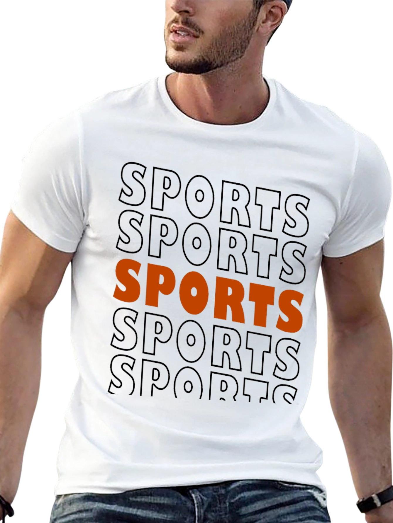 Sports Graphic Print Tee - Trendy Casual Wear