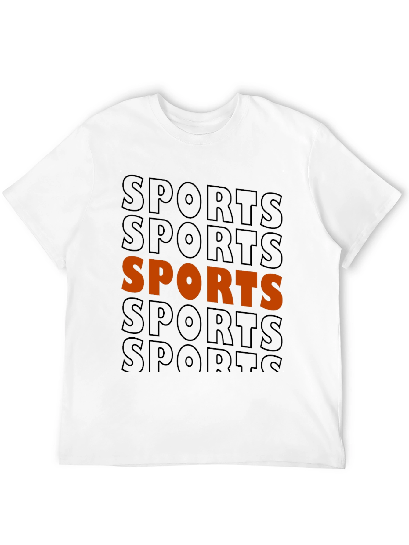 Sports Graphic Print Tee - Trendy Casual Wear
