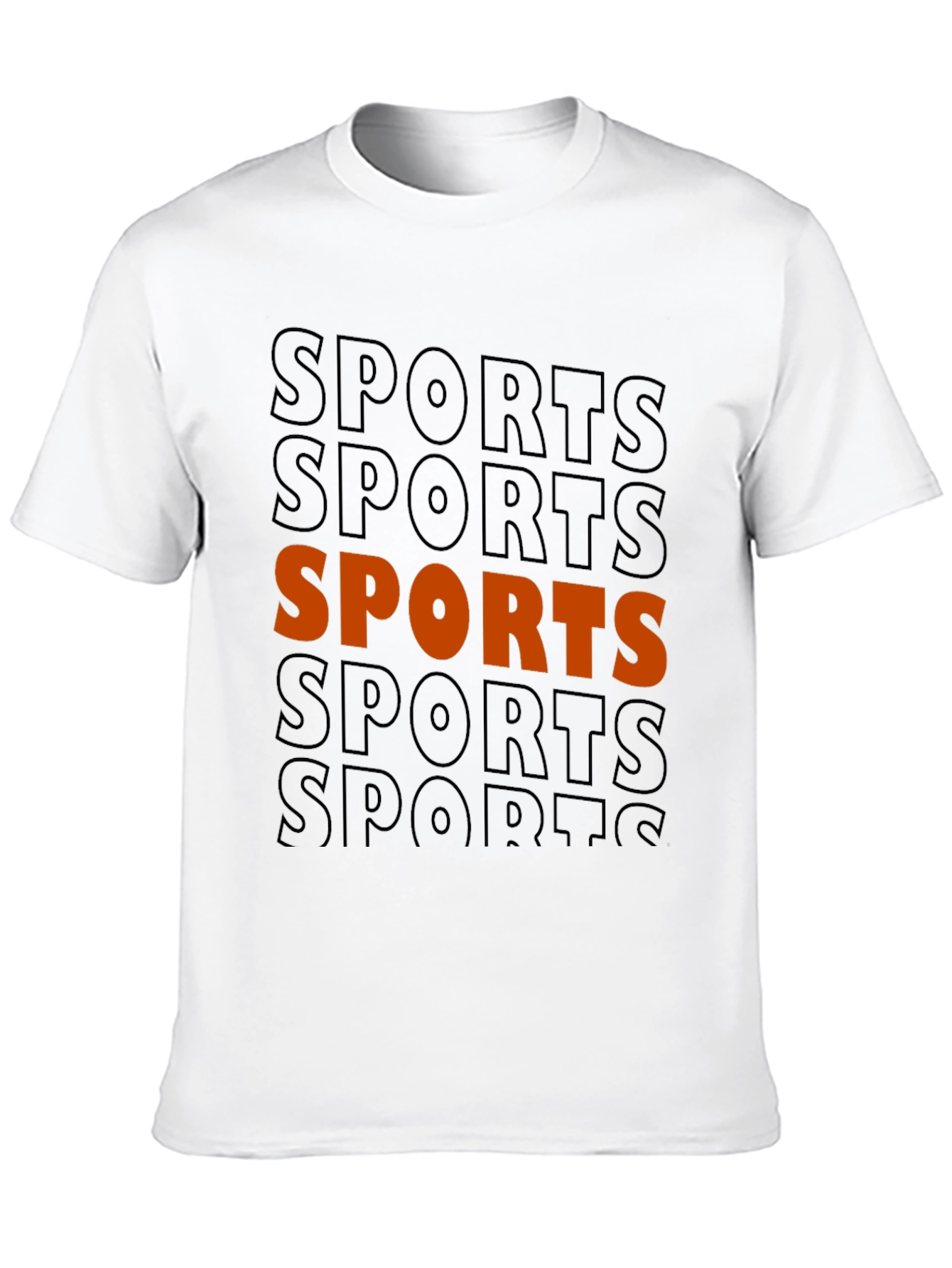 Sports Graphic Print Tee - Trendy Casual Wear