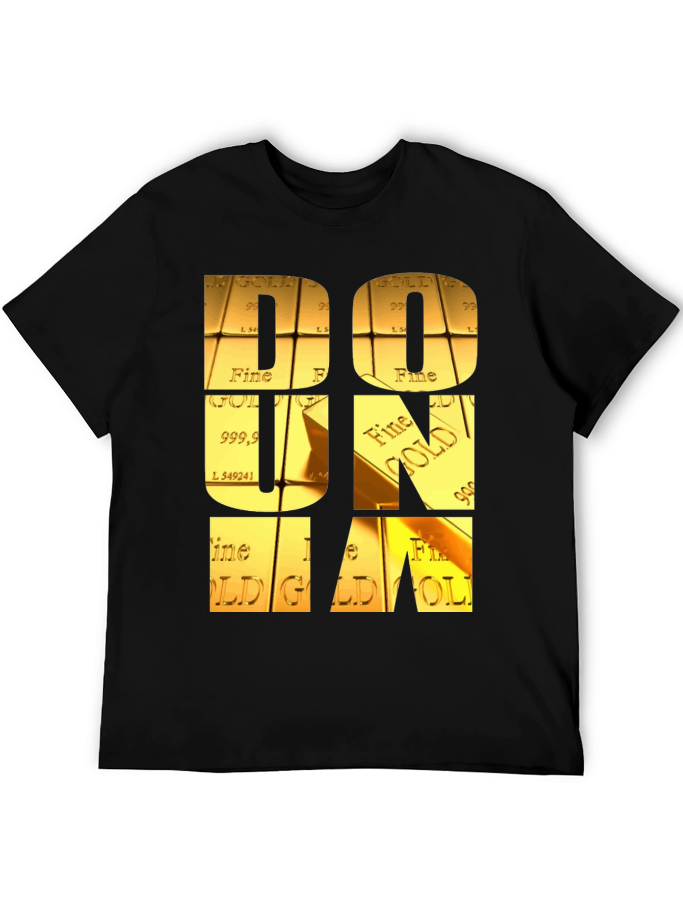 Gold Bar Letter Graphic Tee