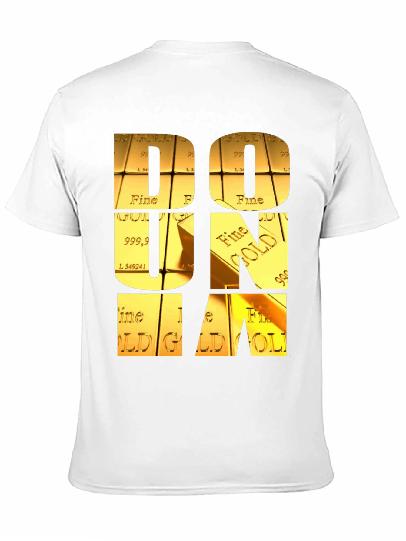 Gold Bar Letter Graphic Tee