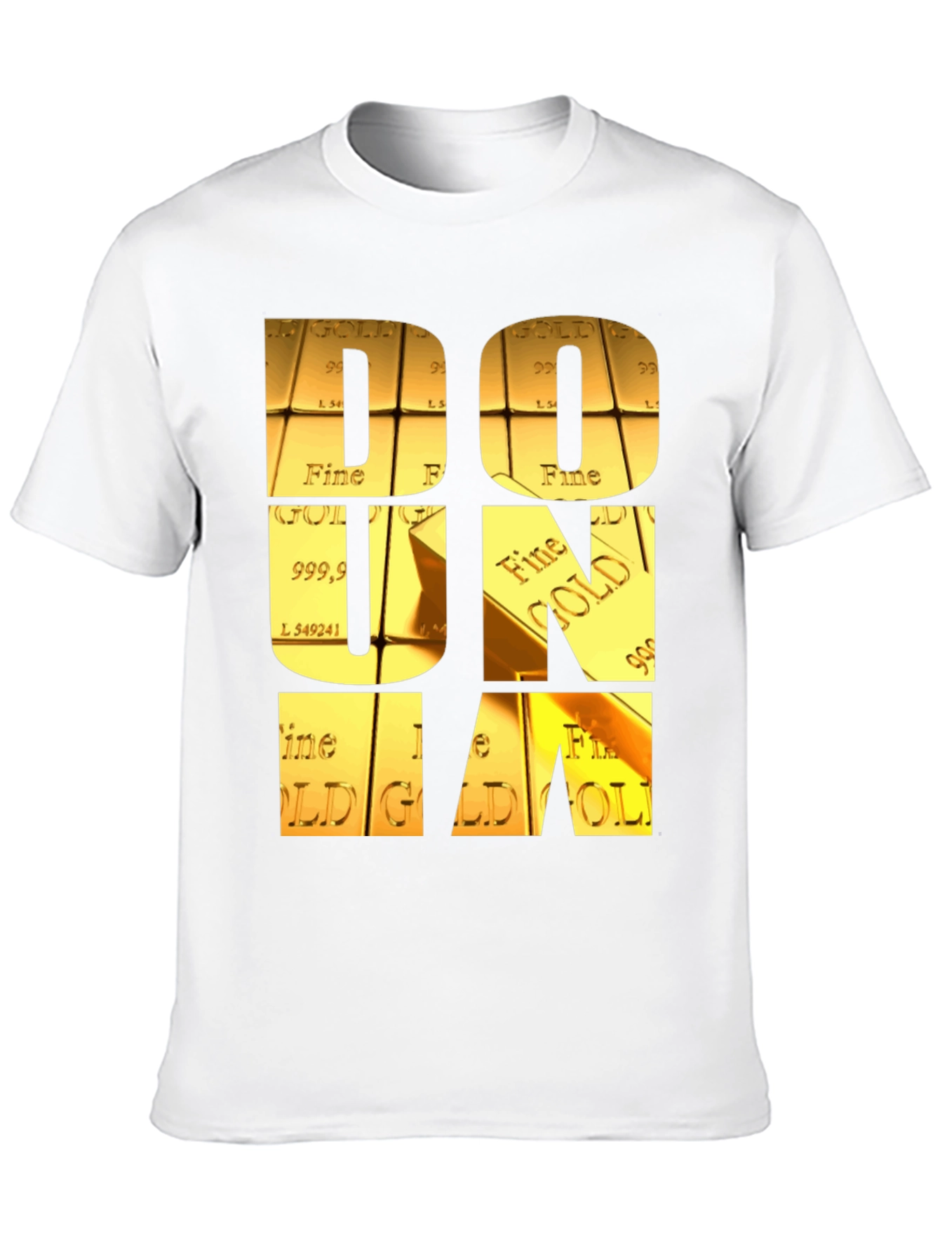 Gold Bar Letter Graphic Tee
