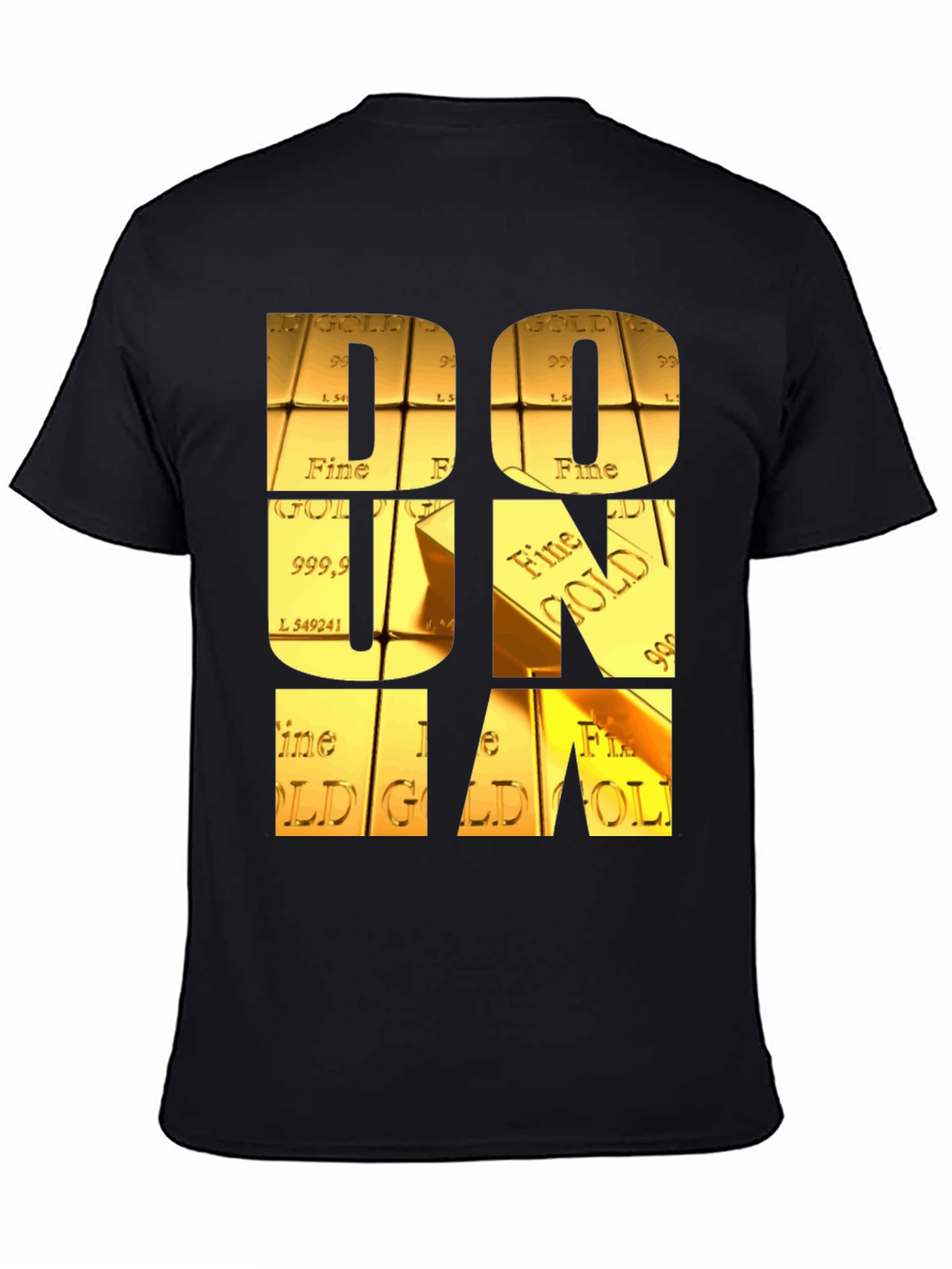 Gold Bar Letter Graphic Tee