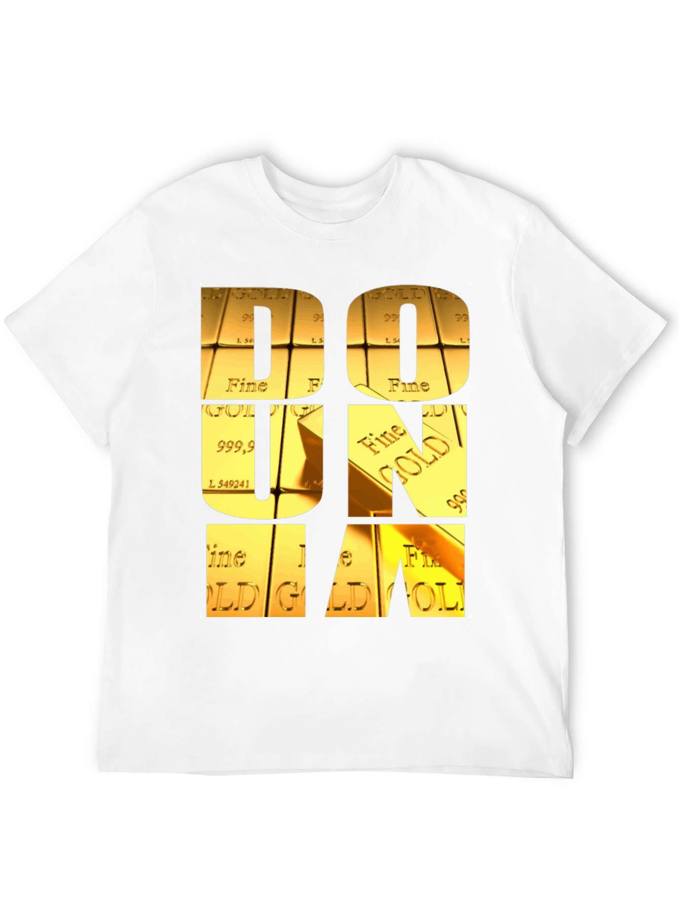 Gold Bar Letter Graphic Tee