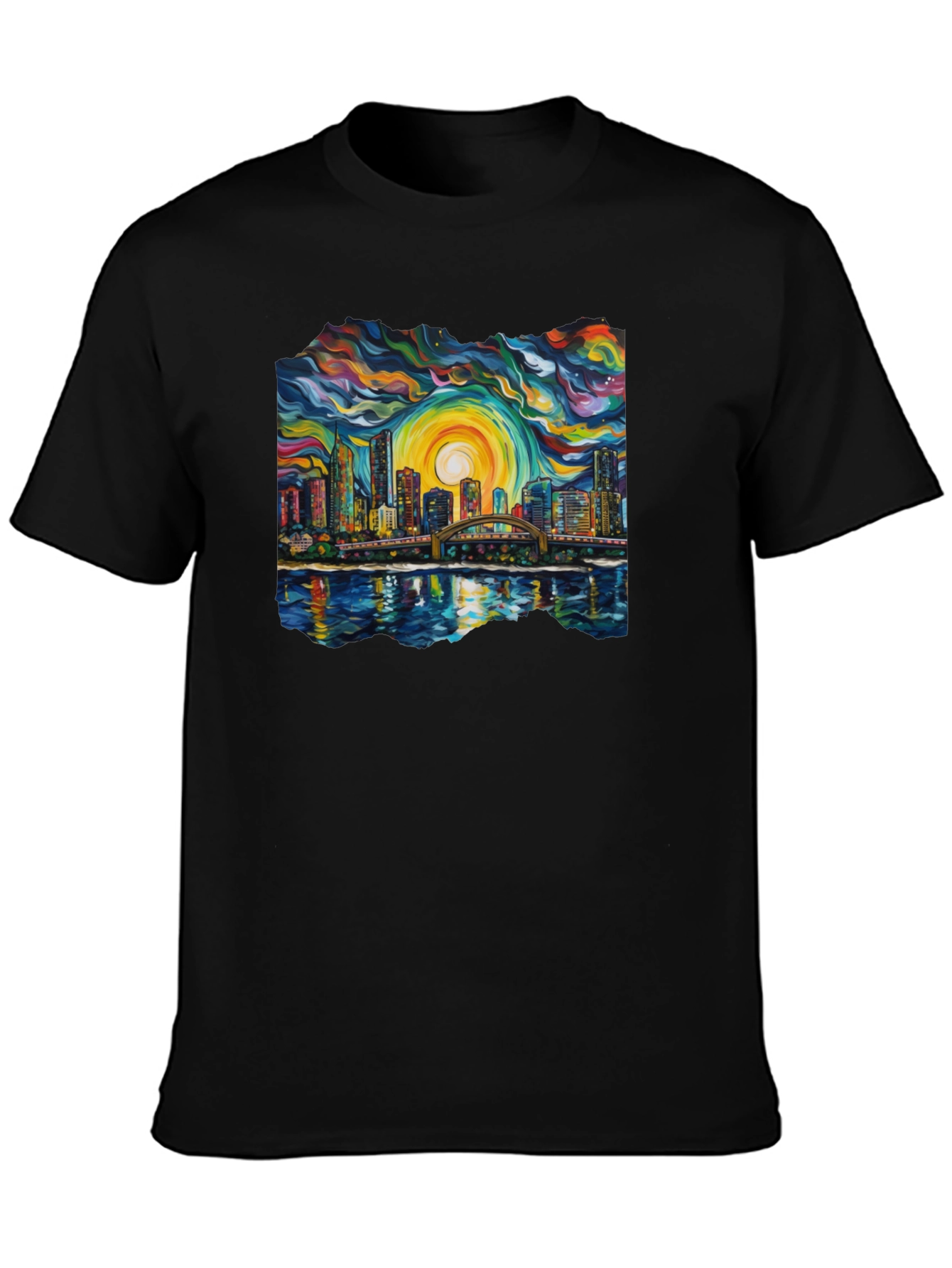 Abstract Cityscape Graphic Tee