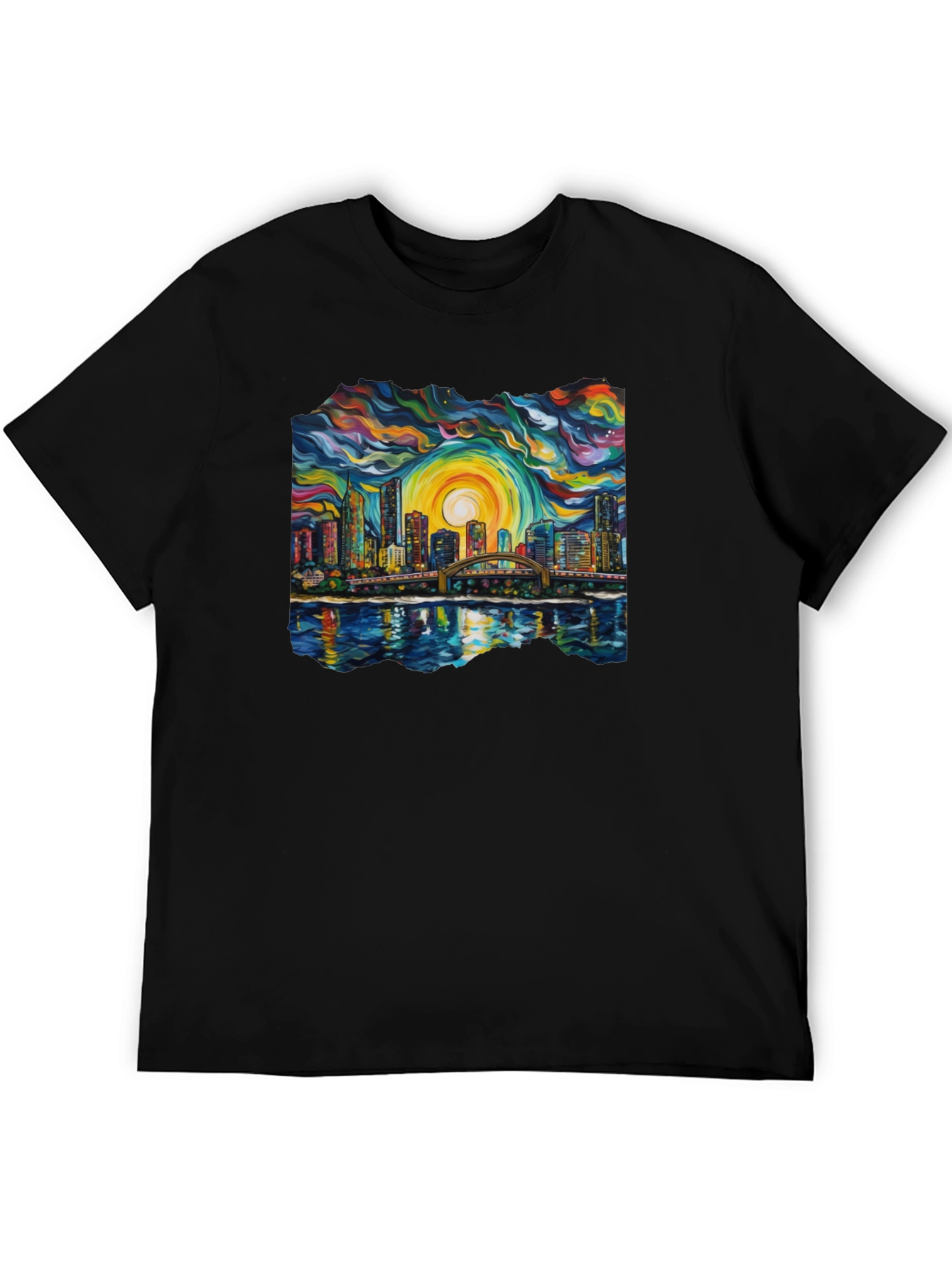 Abstract Cityscape Graphic Tee