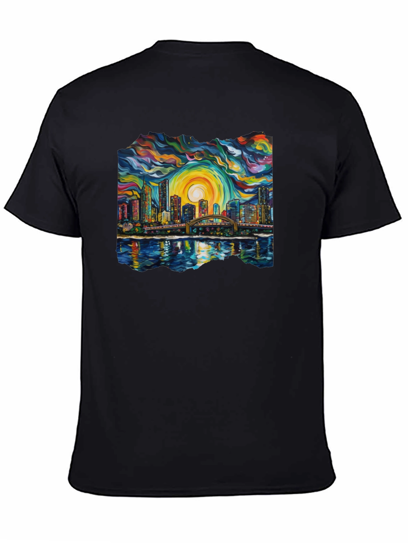 Abstract Cityscape Graphic Tee
