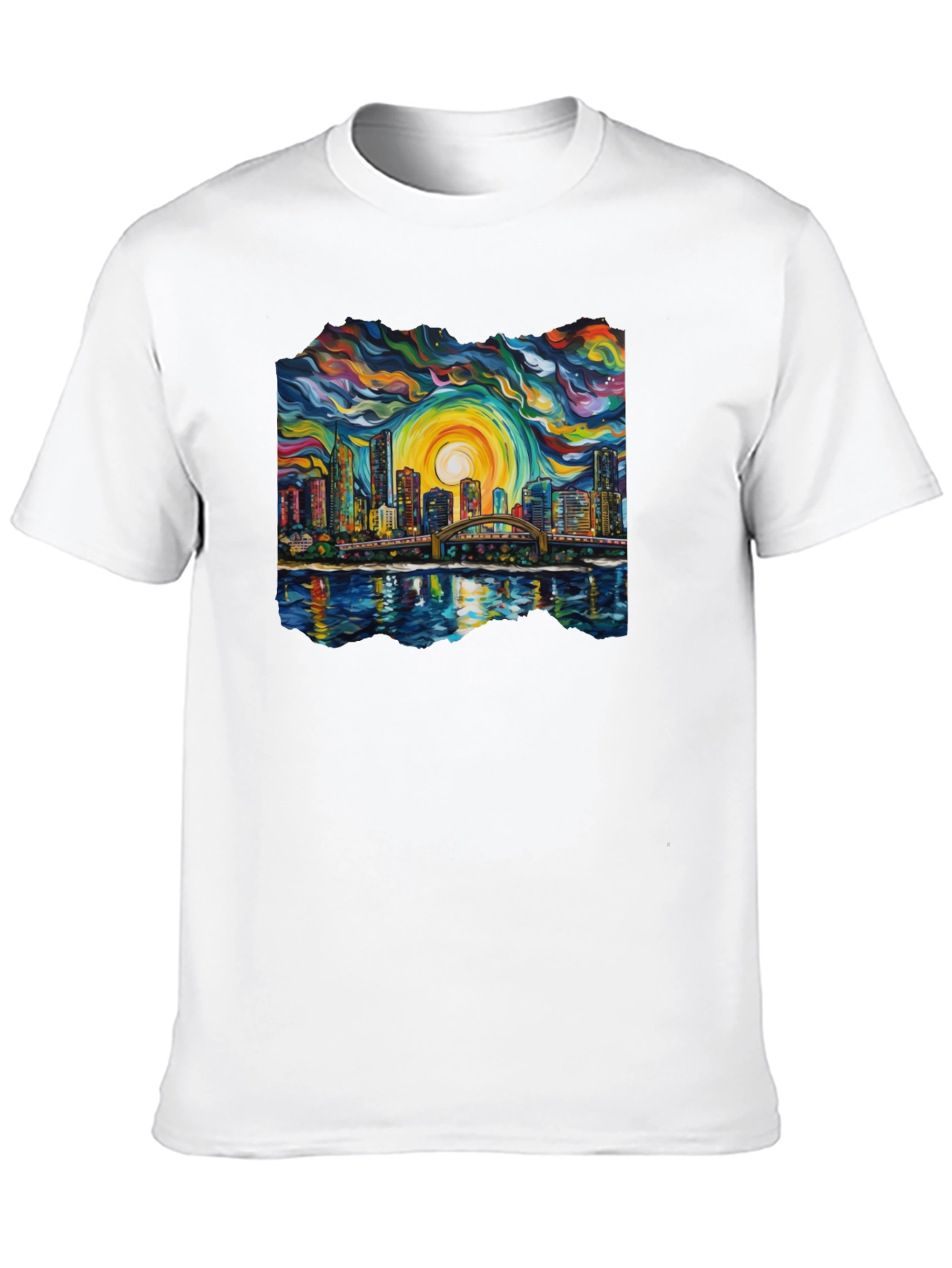 Abstract Cityscape Graphic Tee