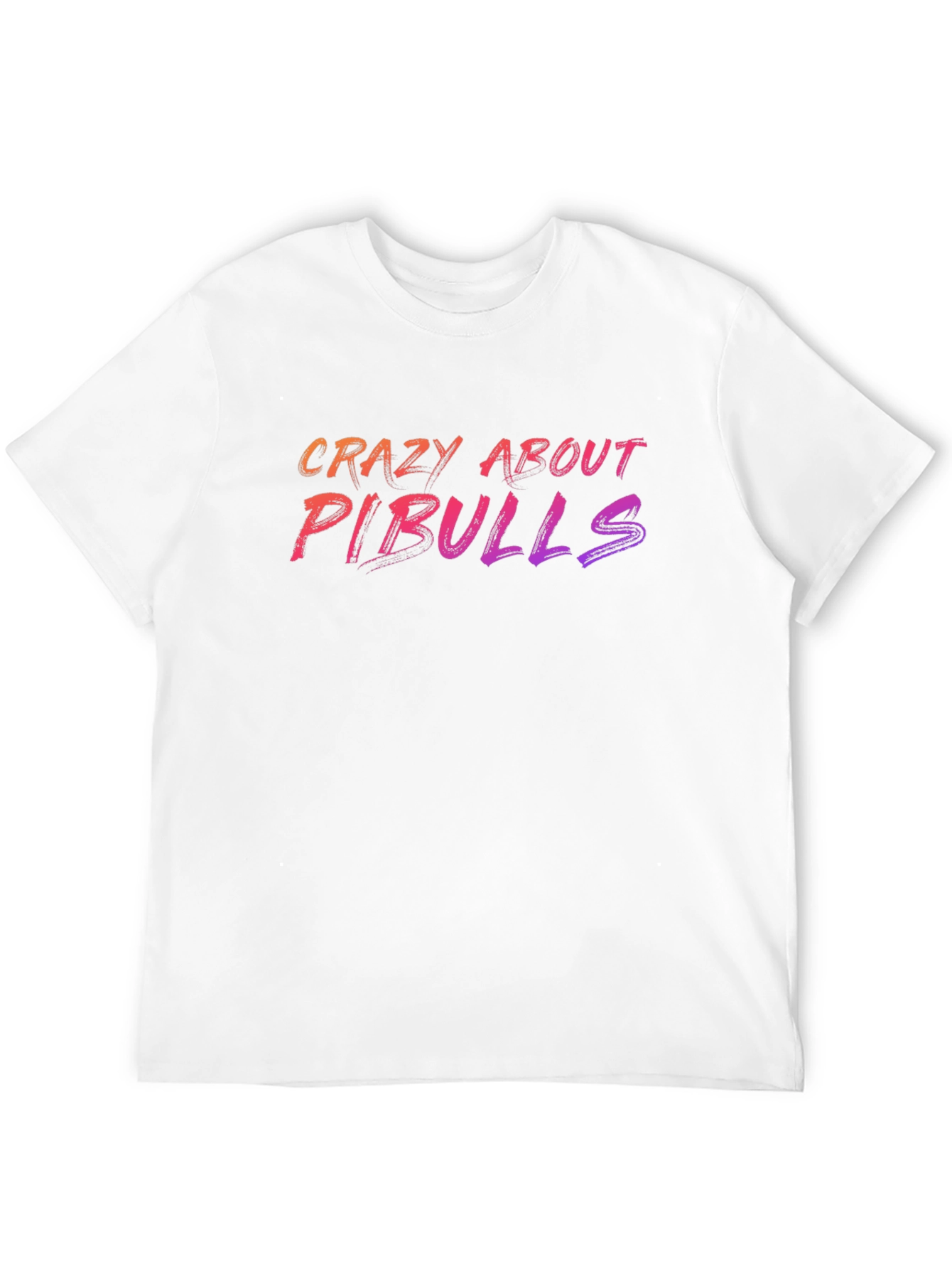 Crazy About Pitbulls Graphic T-Shirt - Black