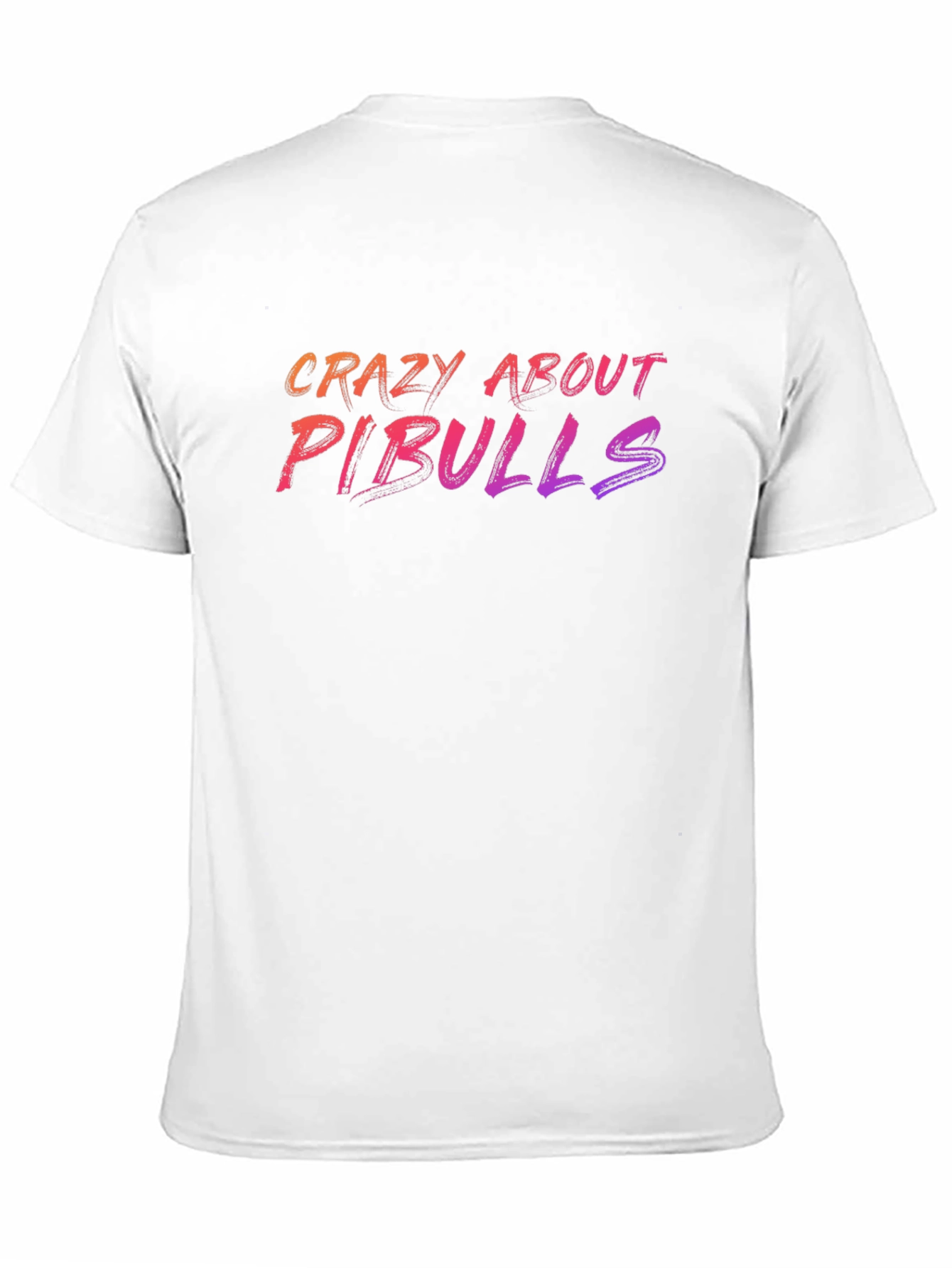 Crazy About Pitbulls Graphic T-Shirt - Black