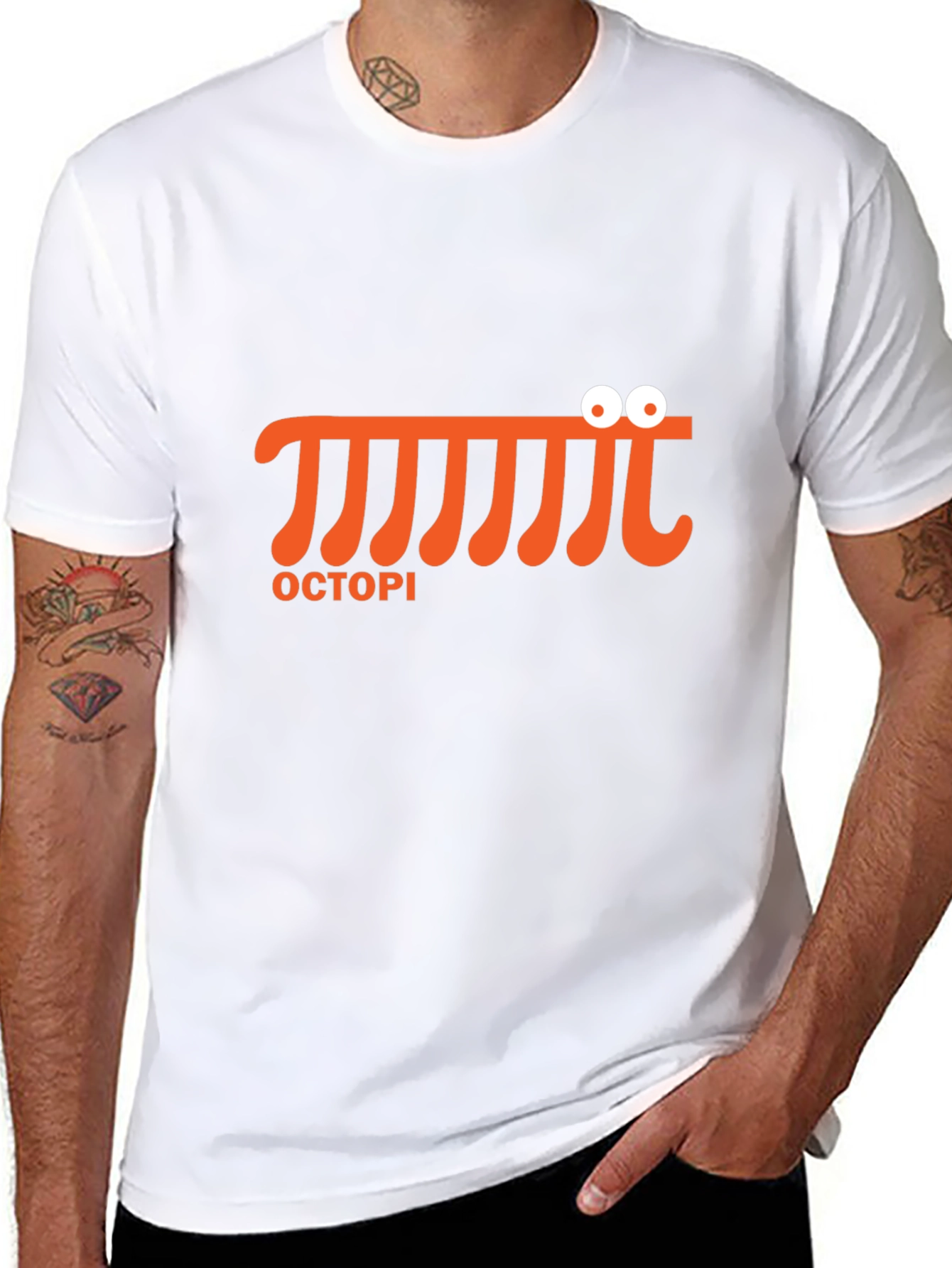 Octopi Funny Pi Symbol Graphic T-Shirt