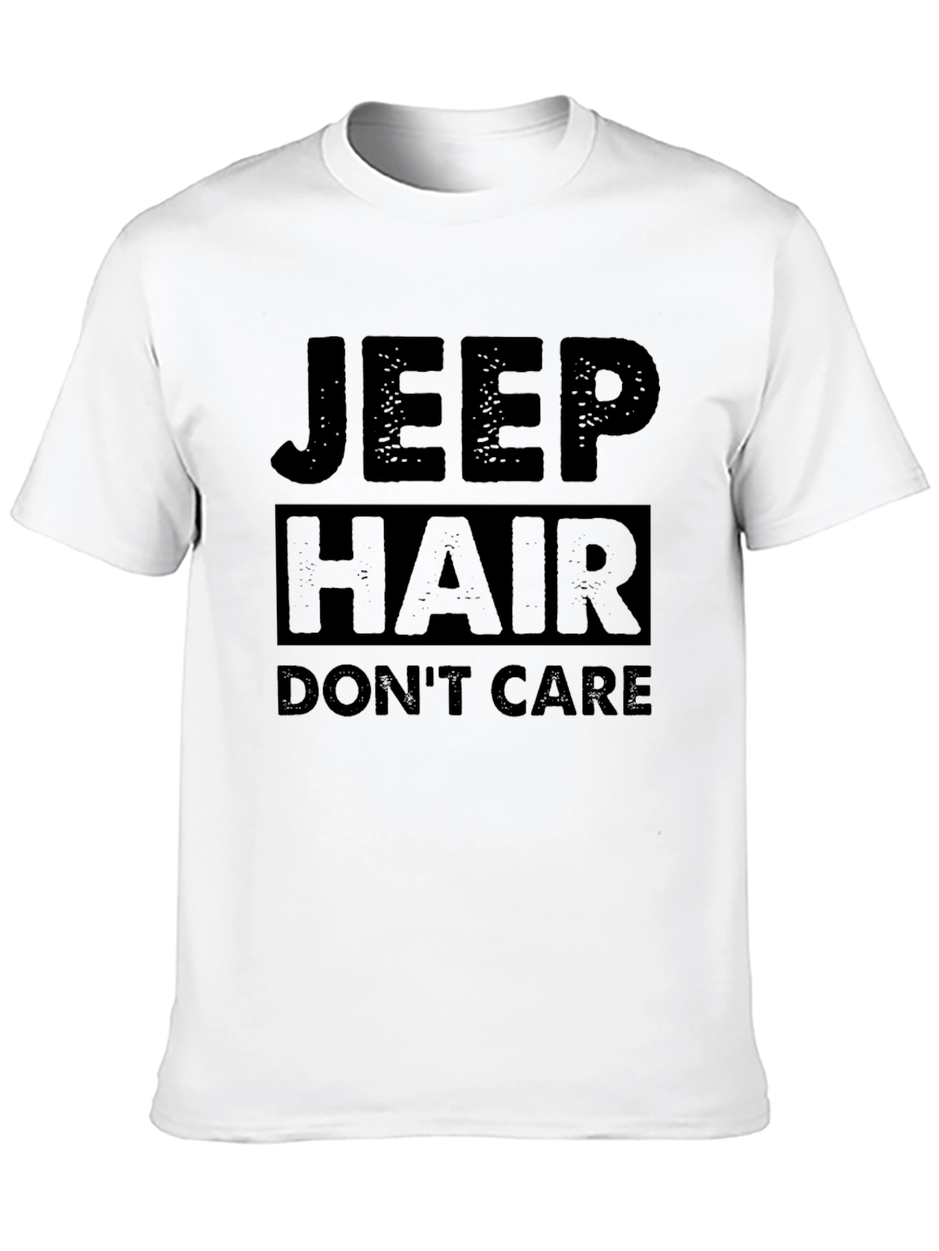 Jeep Hair Dont Care Black Graphic Tee