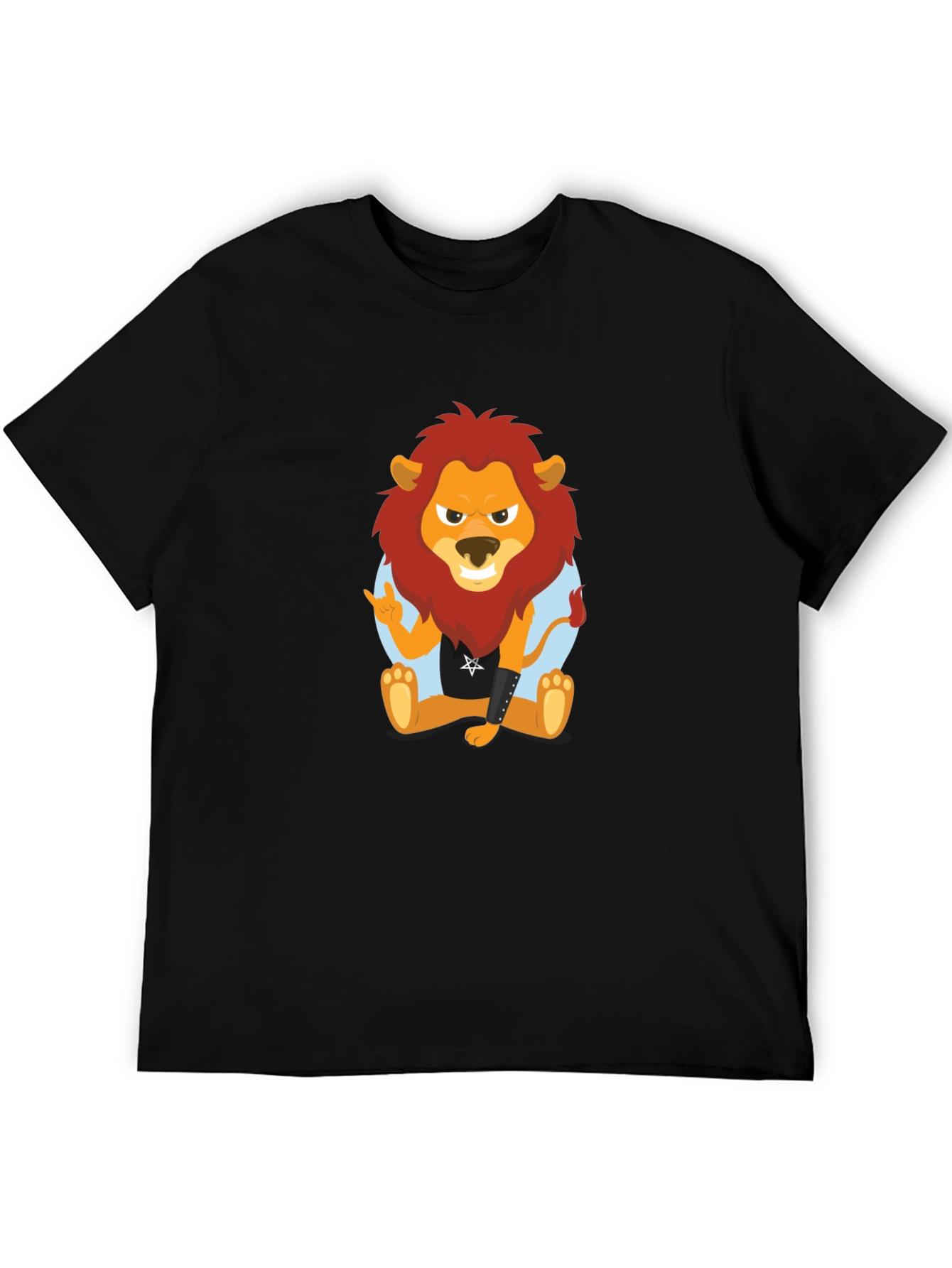 Rocking Lion Graphic Tee - Black