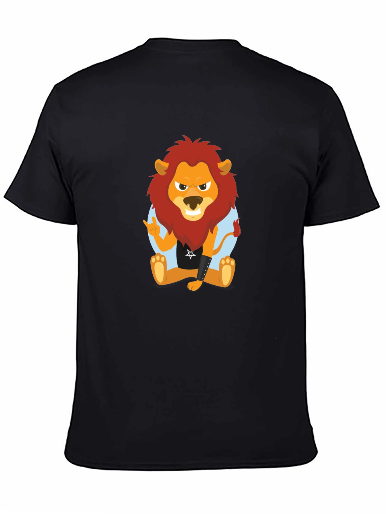 Rocking Lion Graphic Tee - Black