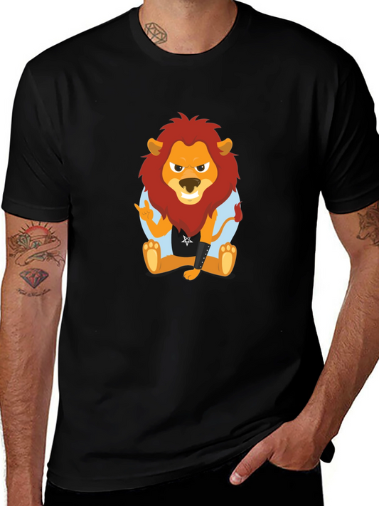 Rocking Lion Graphic Tee - Black