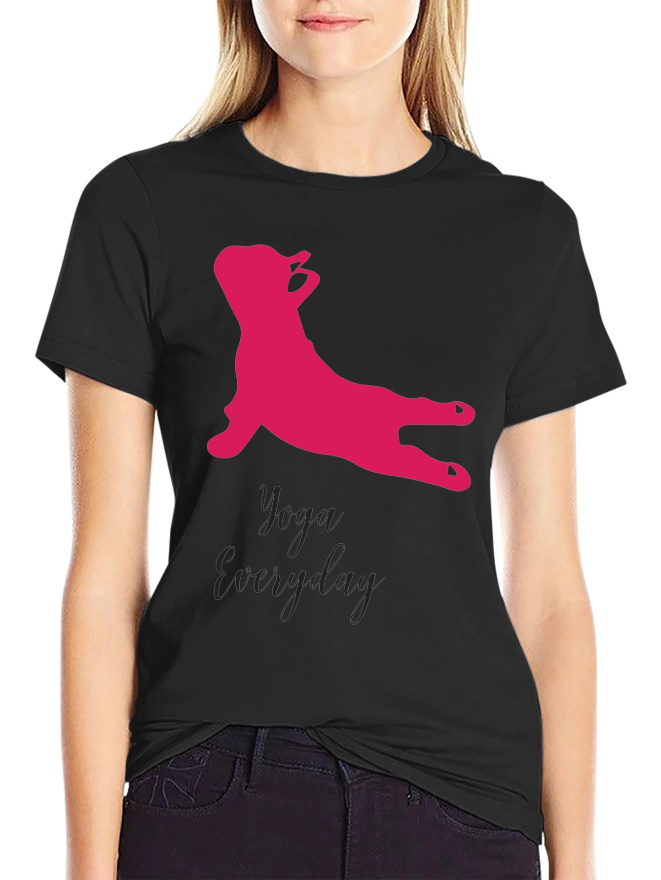 Yoga Everyday Graphic Tee - Black