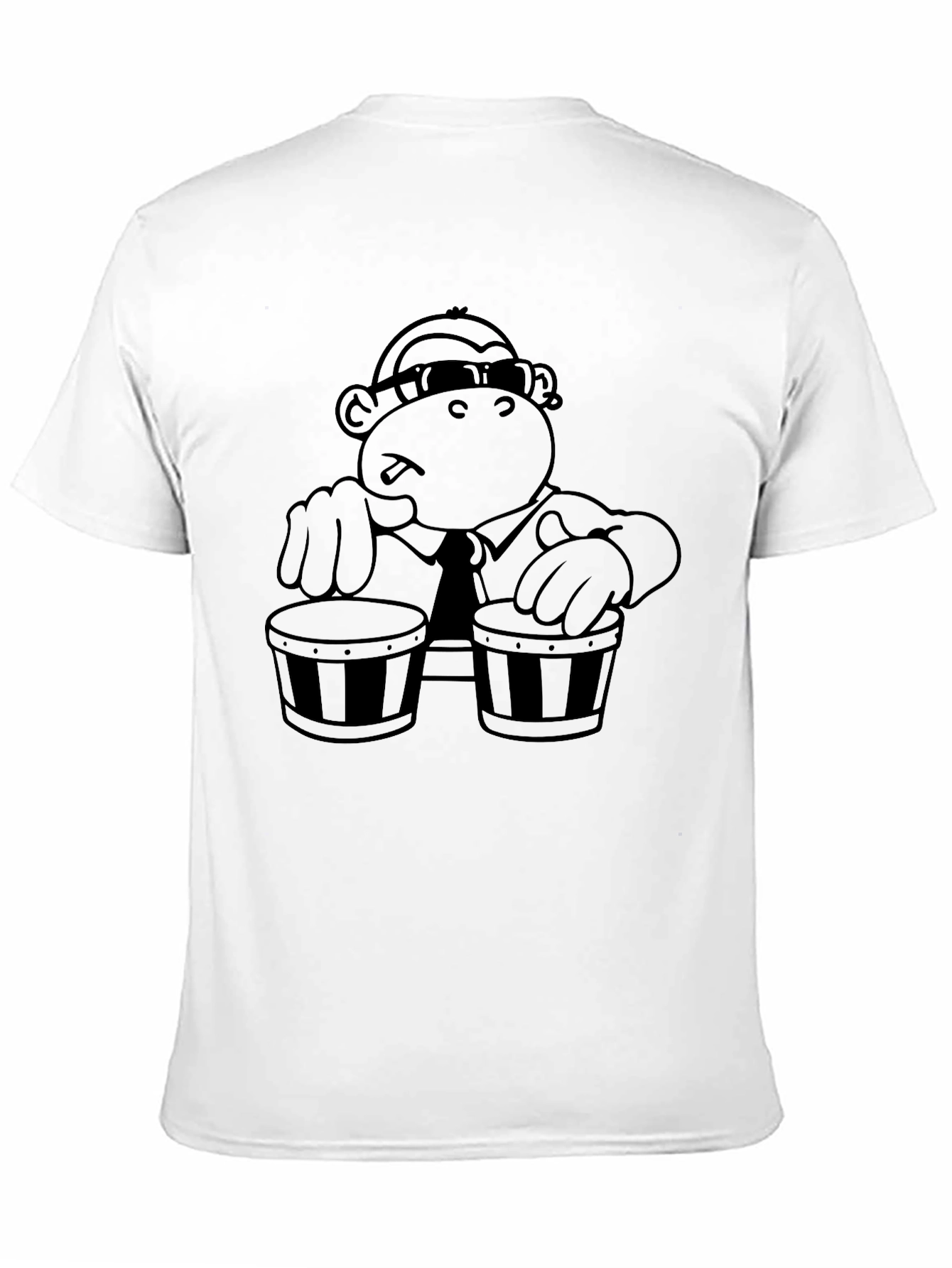 Cool Monkey Bongo Drum Player T-Shirt