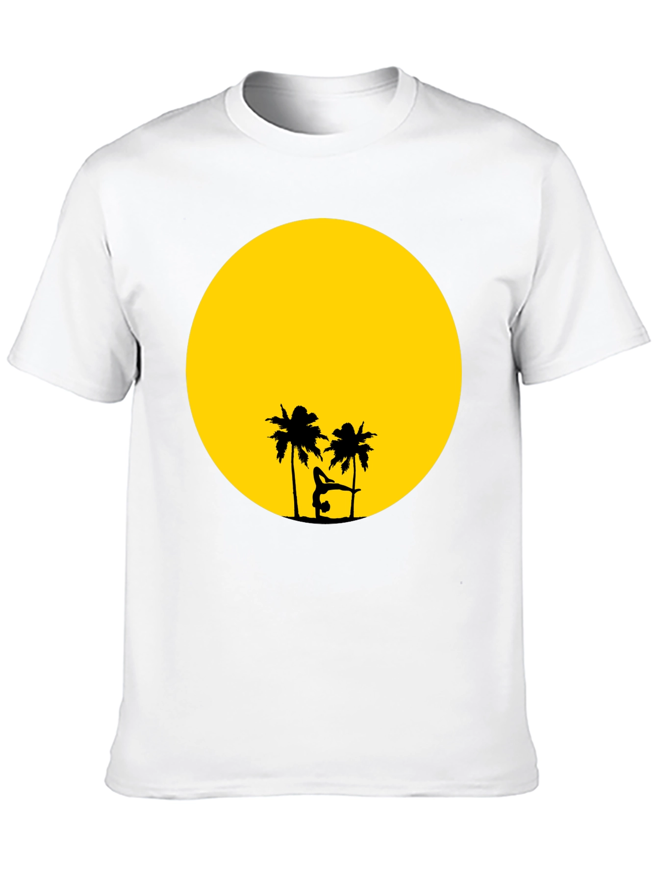 Tropical Sunset Handstand Graphic Tee