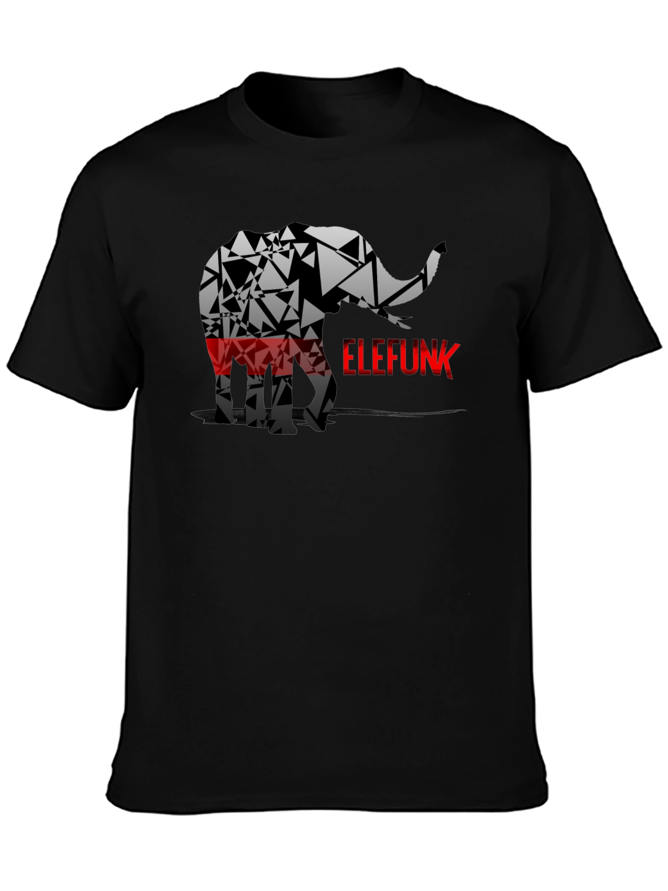 Geometric Elephant ELEFUNK Graphic Tee
