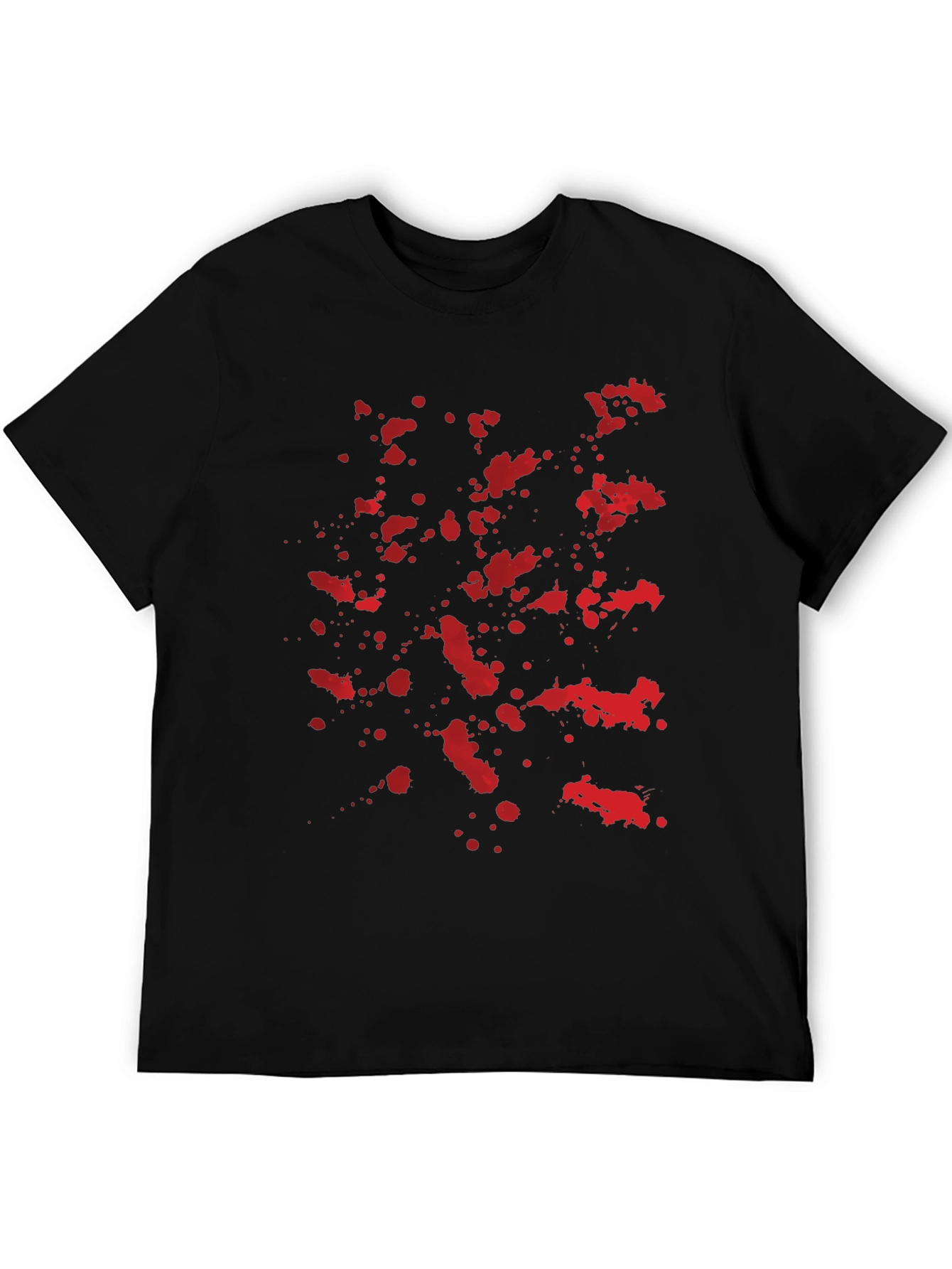 Blood Splatter Graphic Black T-Shirt