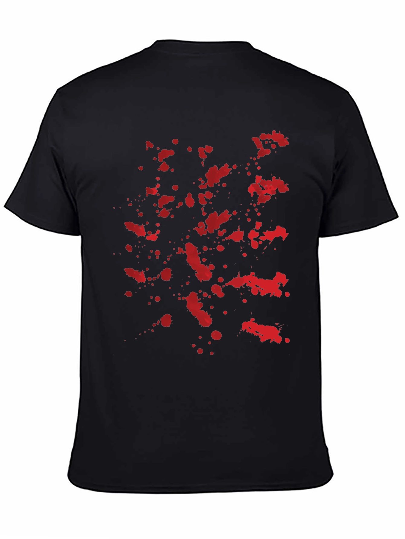Blood Splatter Graphic Black T-Shirt