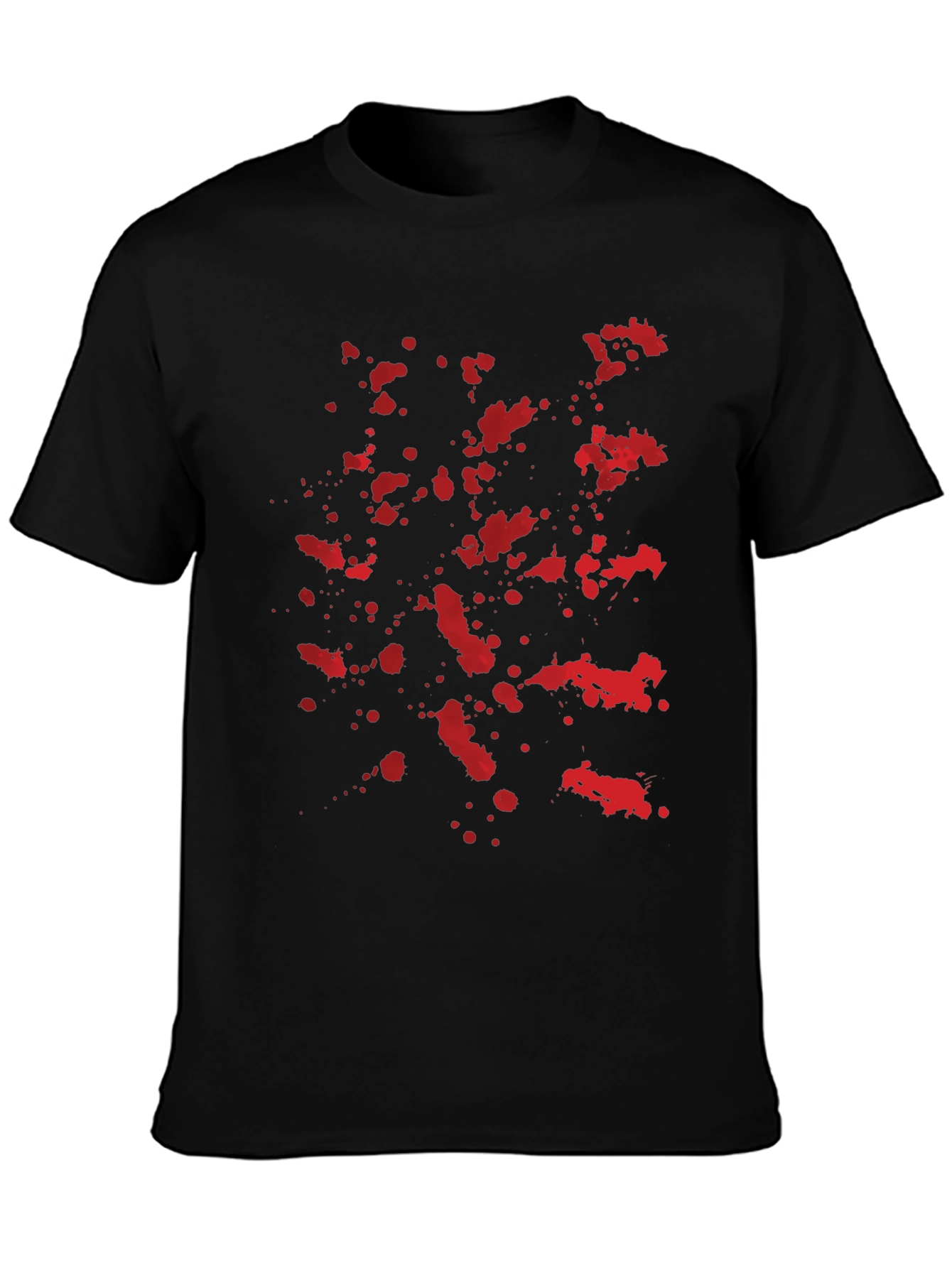 Blood Splatter Graphic Black T-Shirt