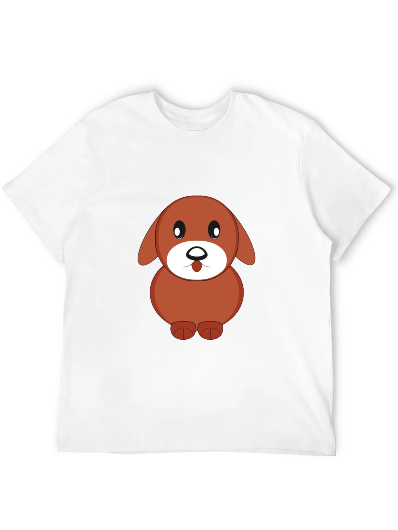 Cartoon Dog Black T-Shirt