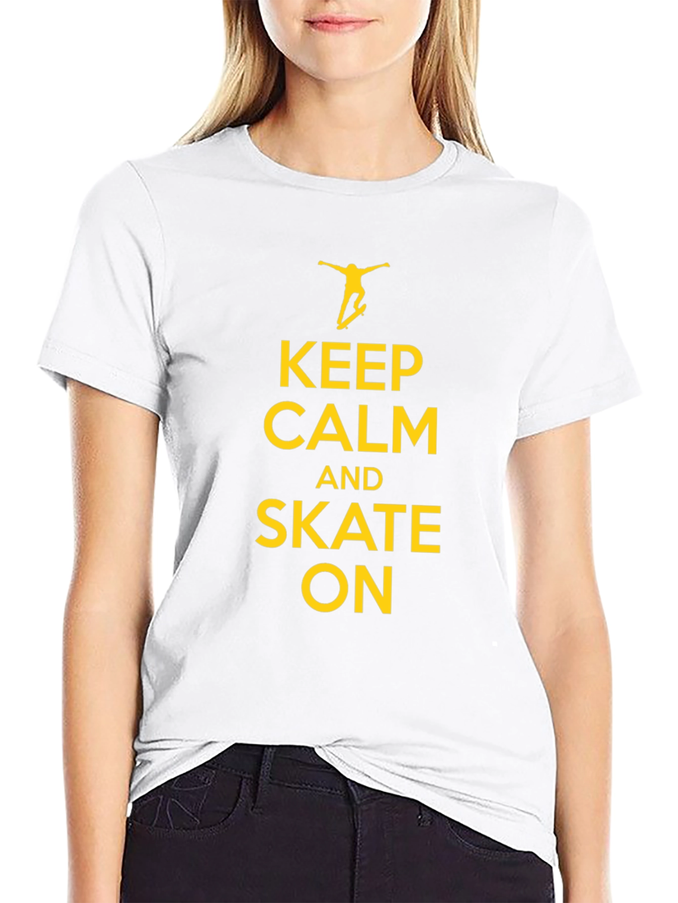 Keep Calm and Skate On Graphic Tee