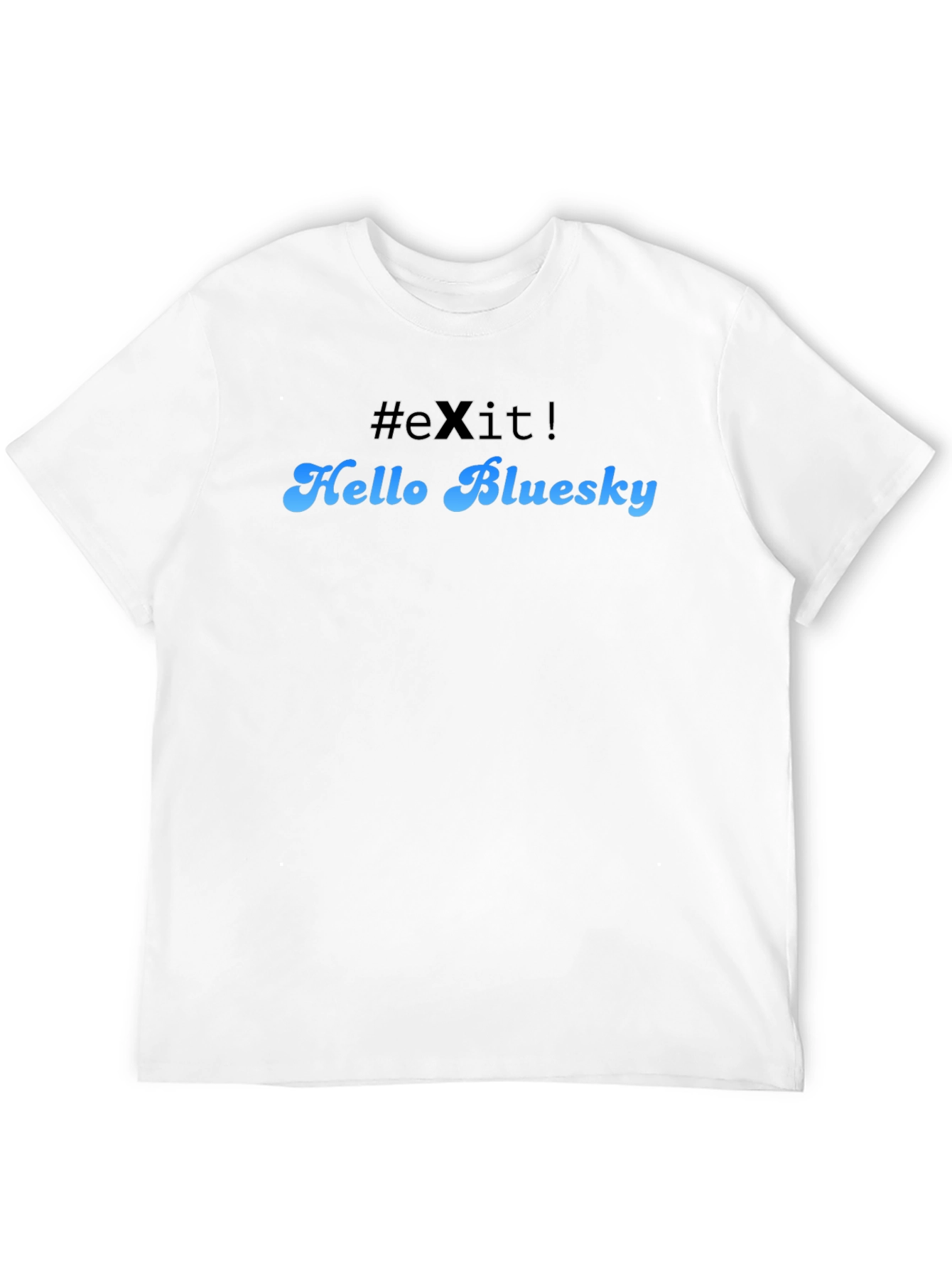 Hello Bluesky Black T-Shirt
