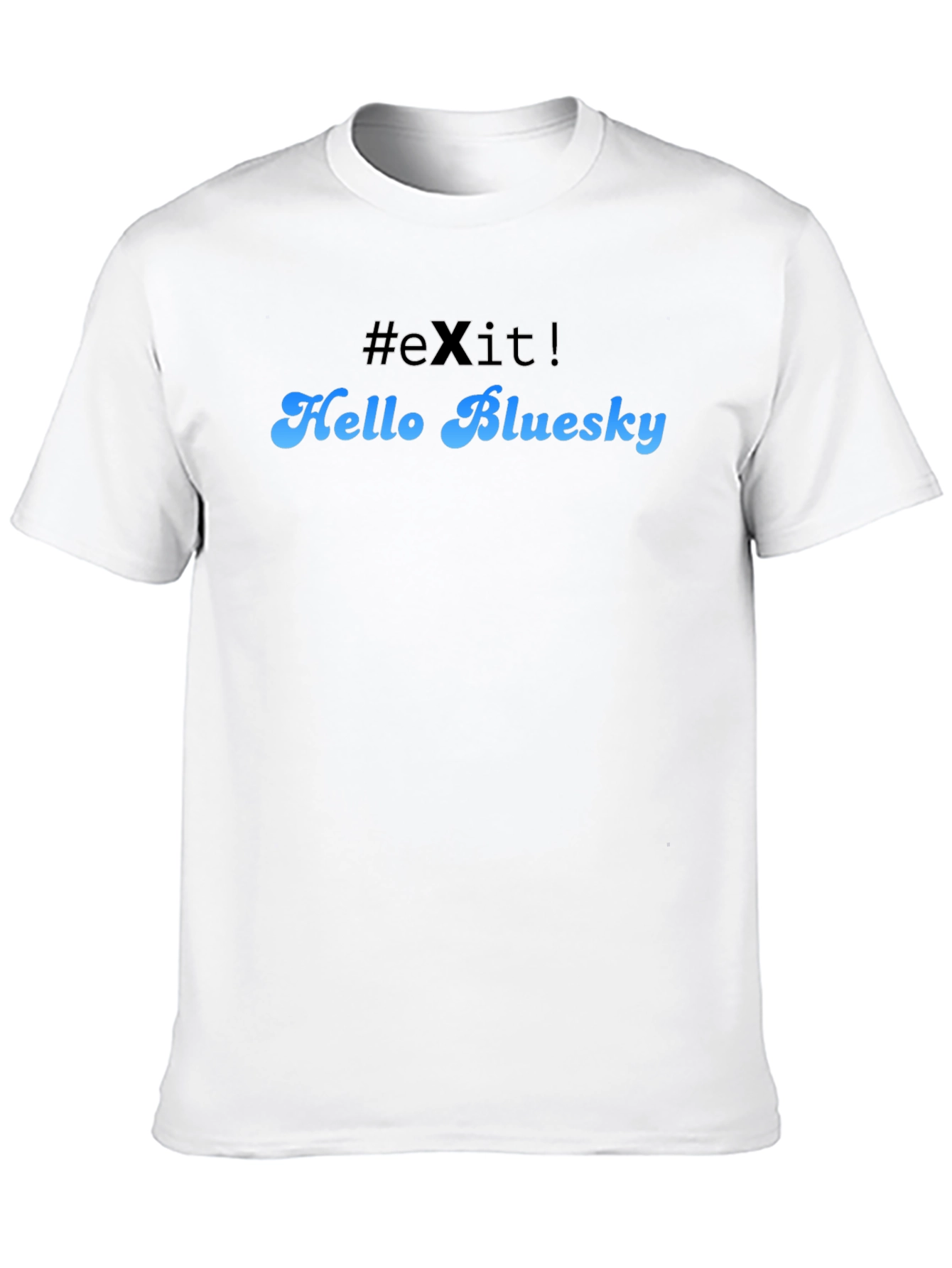 Hello Bluesky Black T-Shirt