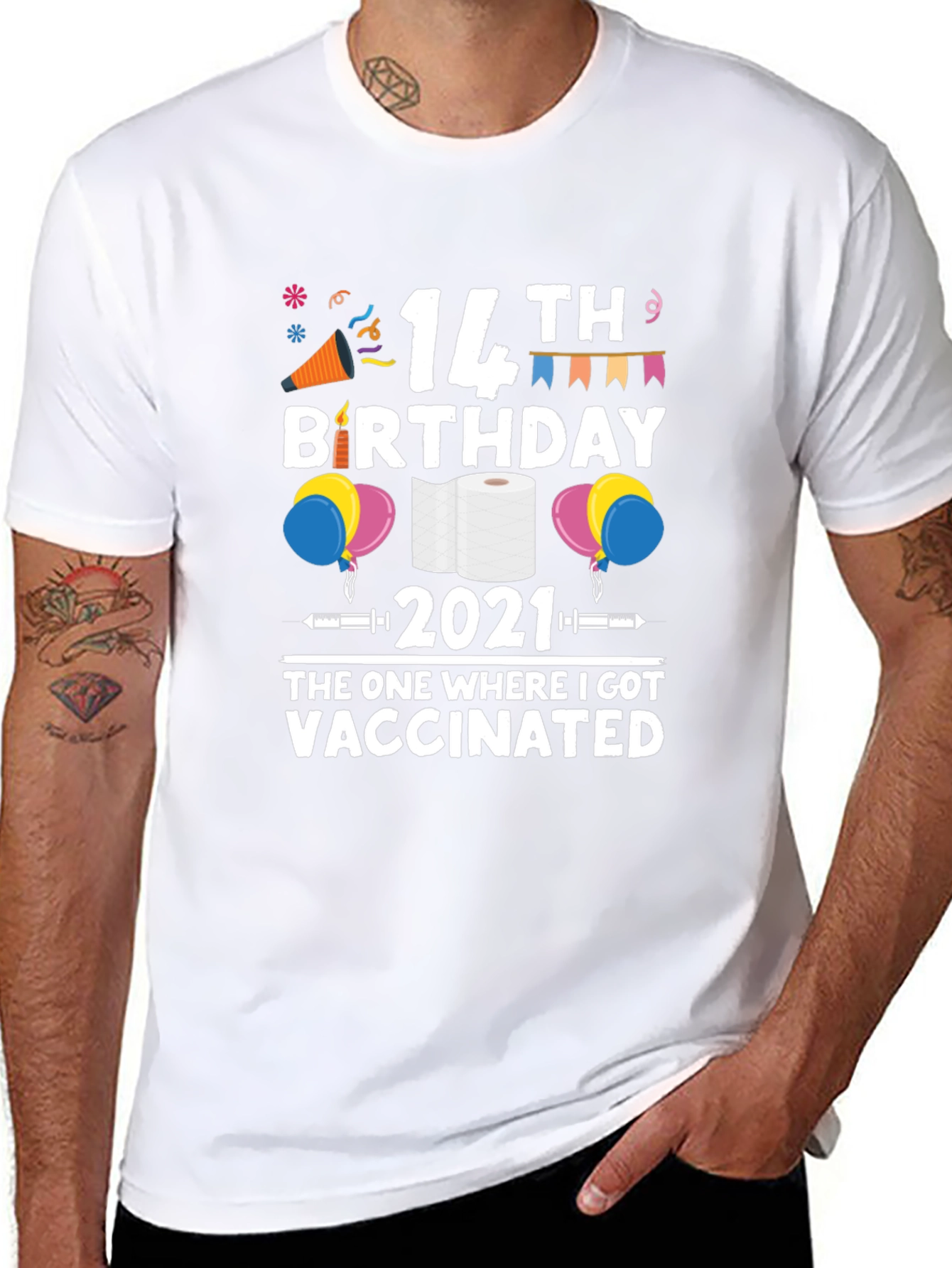 14th Birthday 2021 Vaccinated T-Shirt