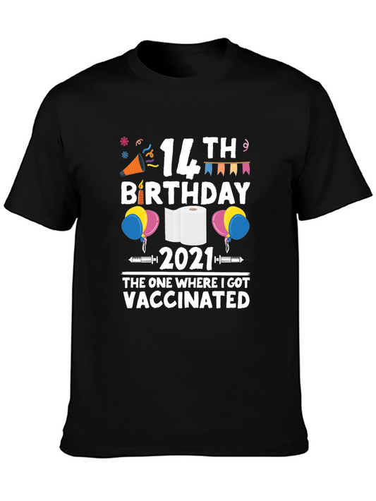 14th Birthday 2021 Vaccinated T-Shirt