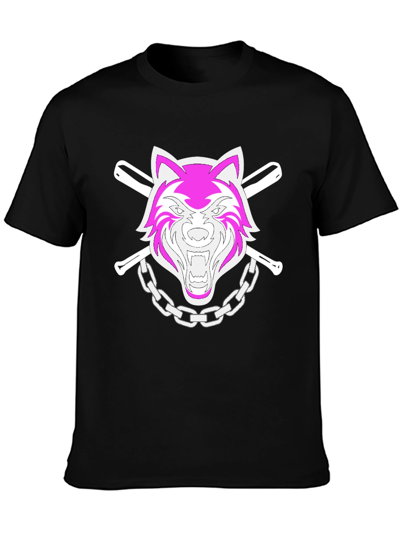 Wolf Graphic Black Tee