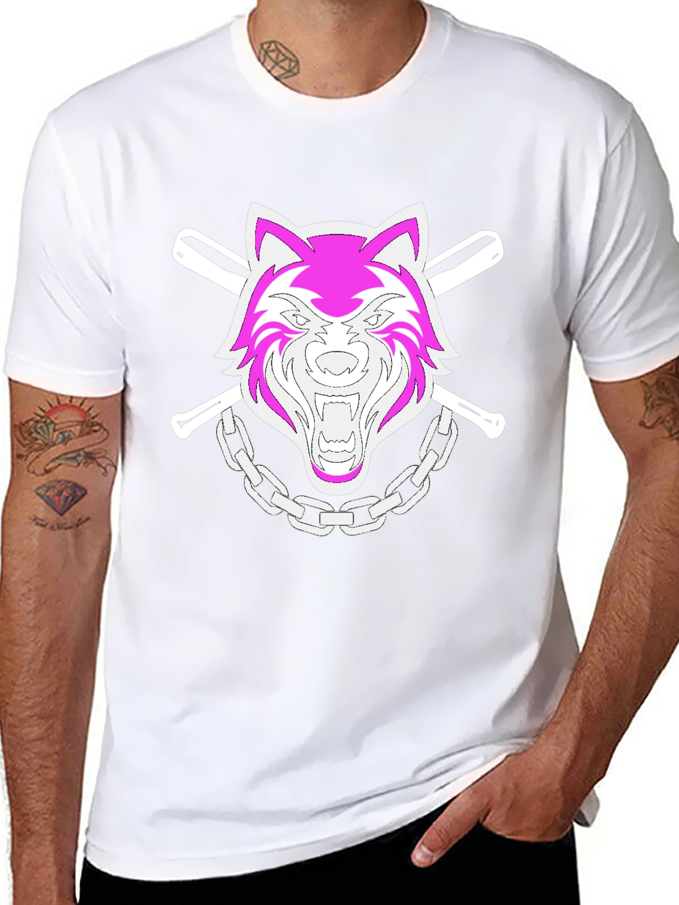 Wolf Graphic Black Tee