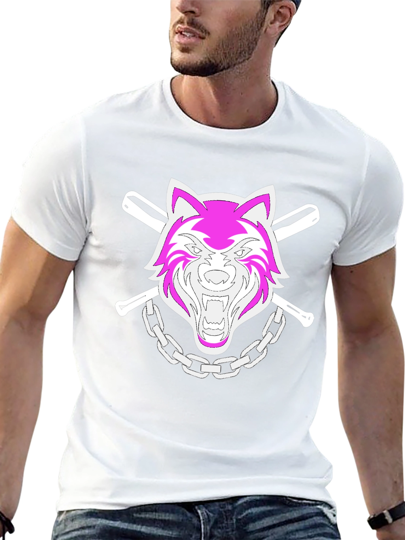 Wolf Graphic Black Tee