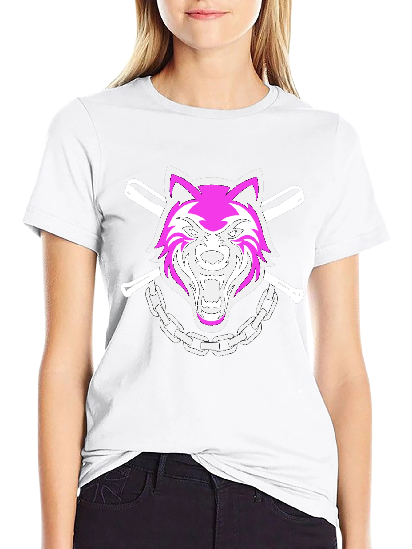 Wolf Graphic Black Tee