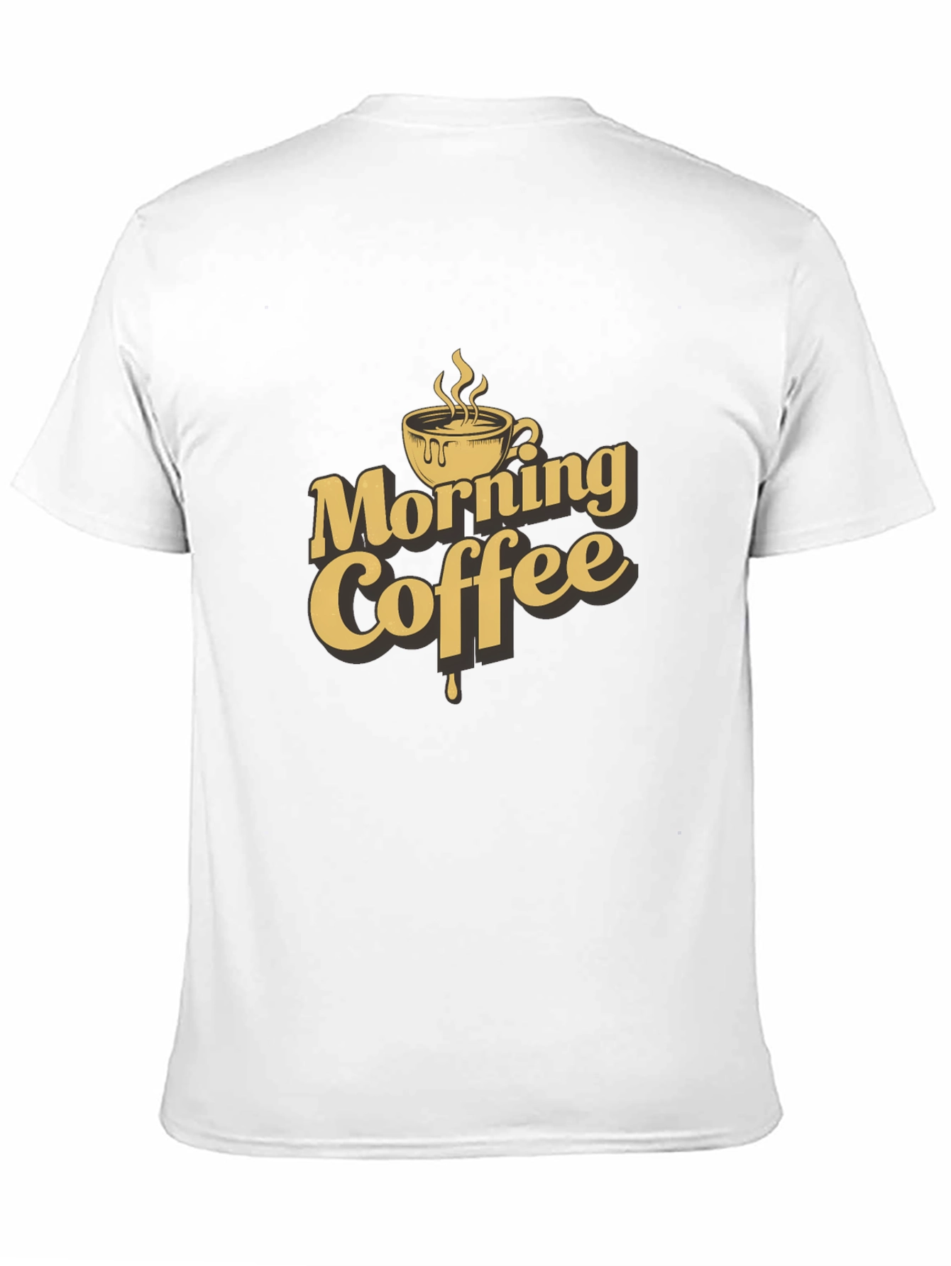 Morning Coffee Graphic T-Shirt - Black