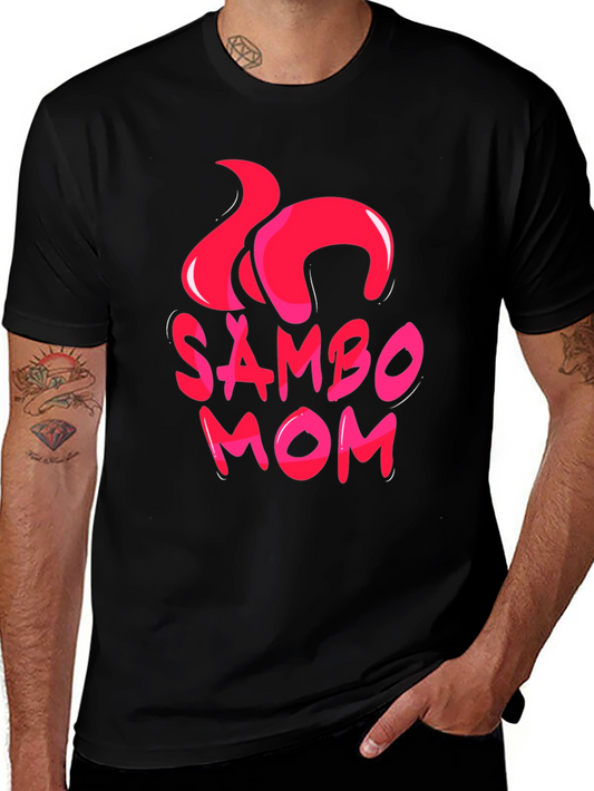 Sambo Mom Graphic T-Shirt - Black