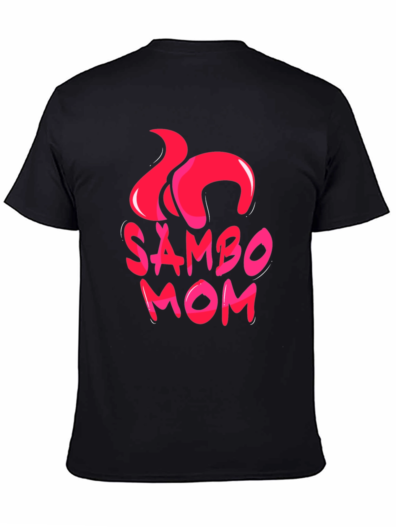 Sambo Mom Graphic T-Shirt - Black