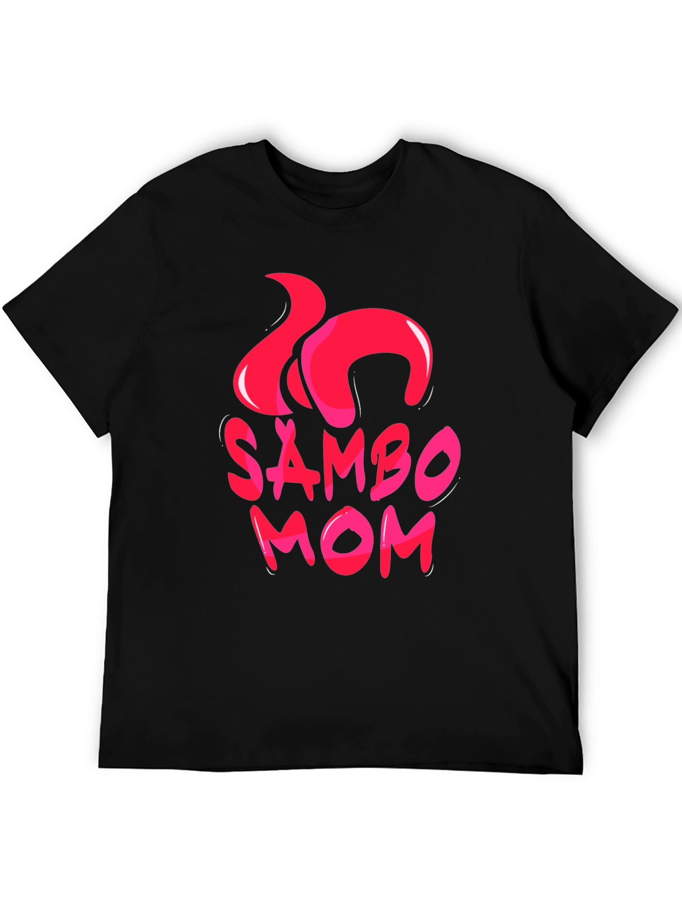 Sambo Mom Graphic T-Shirt - Black